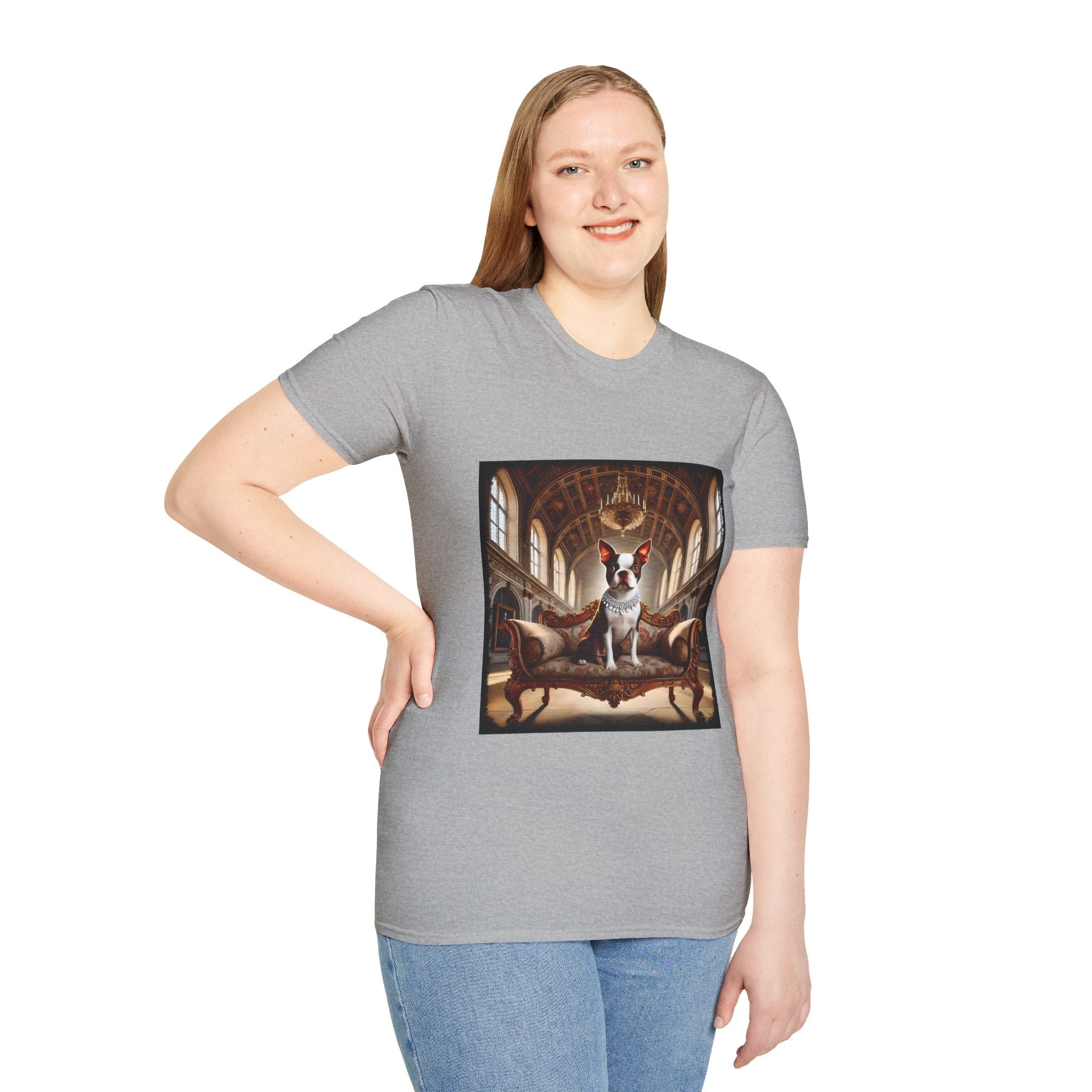 Boston Terrier Poised Princess  | Unisex Dog T-Shirt