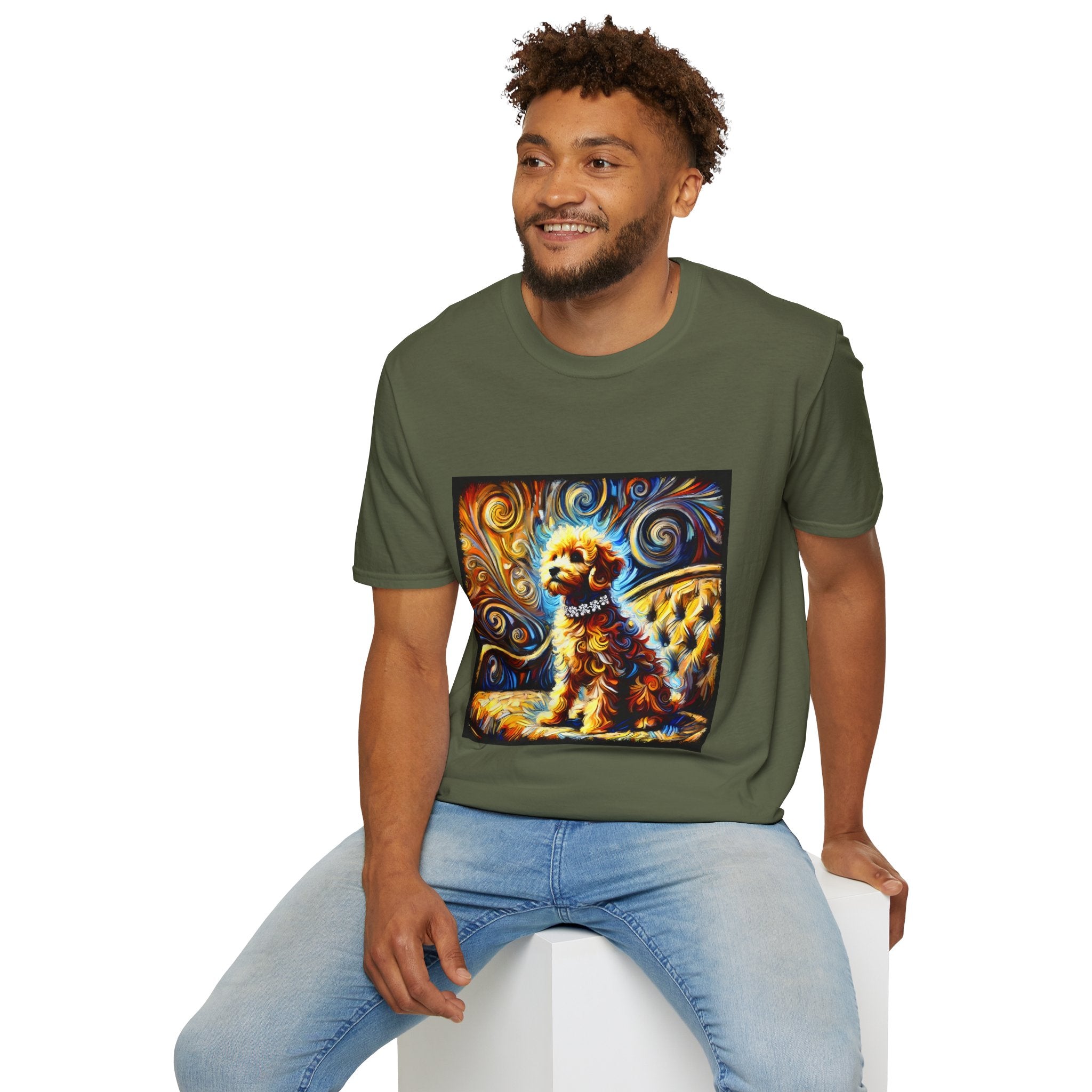 Goldendoodle Vivid Swirl | Unisex Dog T-Shirt
