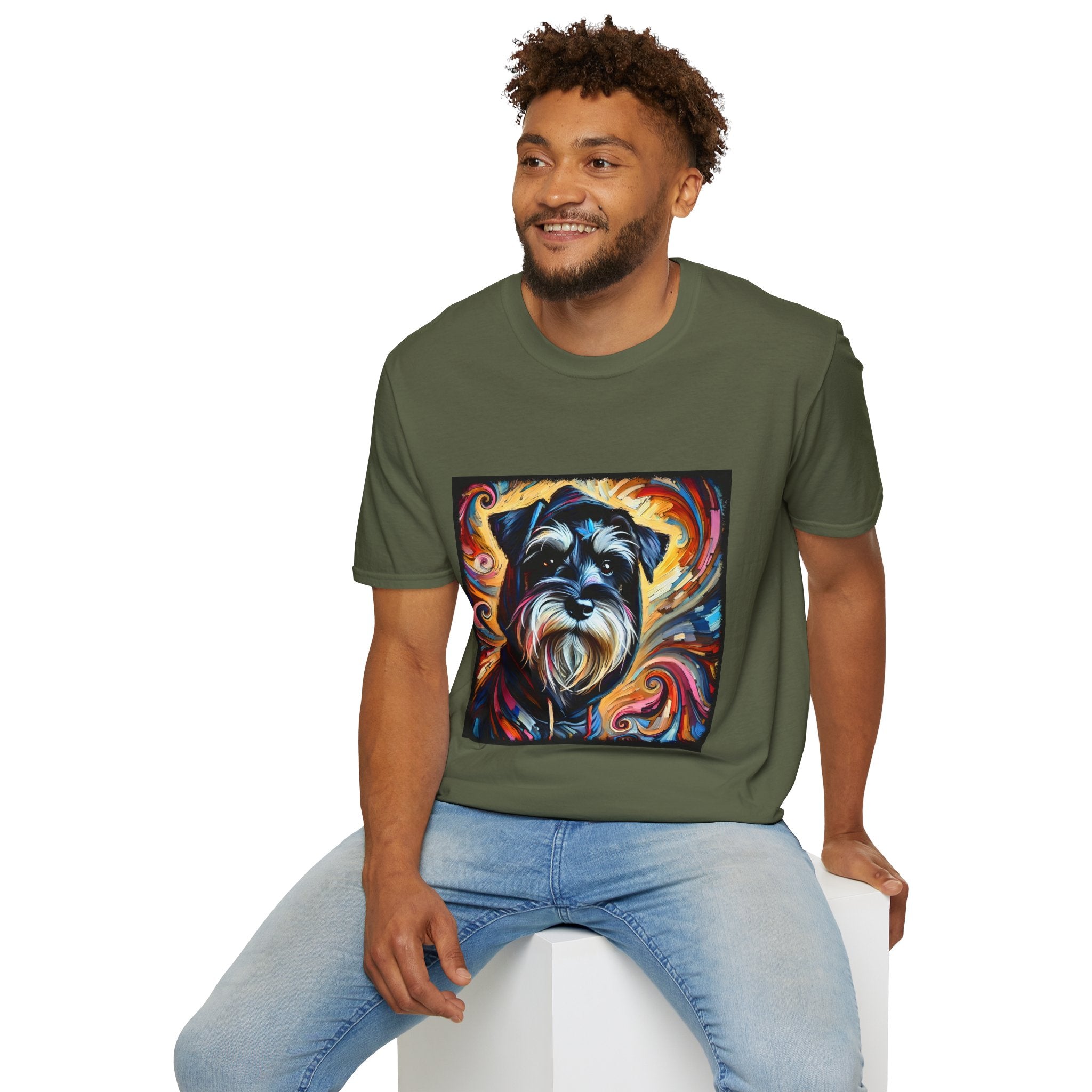Schnauzer Hoodie Swirl | Unisex Dog T-Shirt