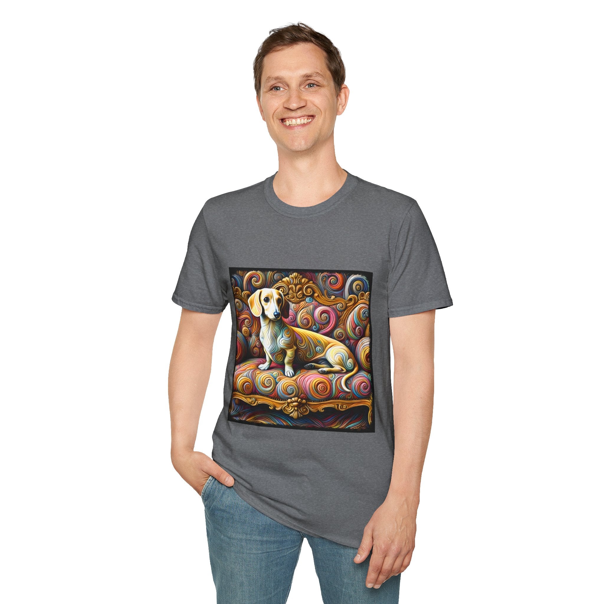Dachshund Exquisite Swirl | Unisex Dog T-Shirt