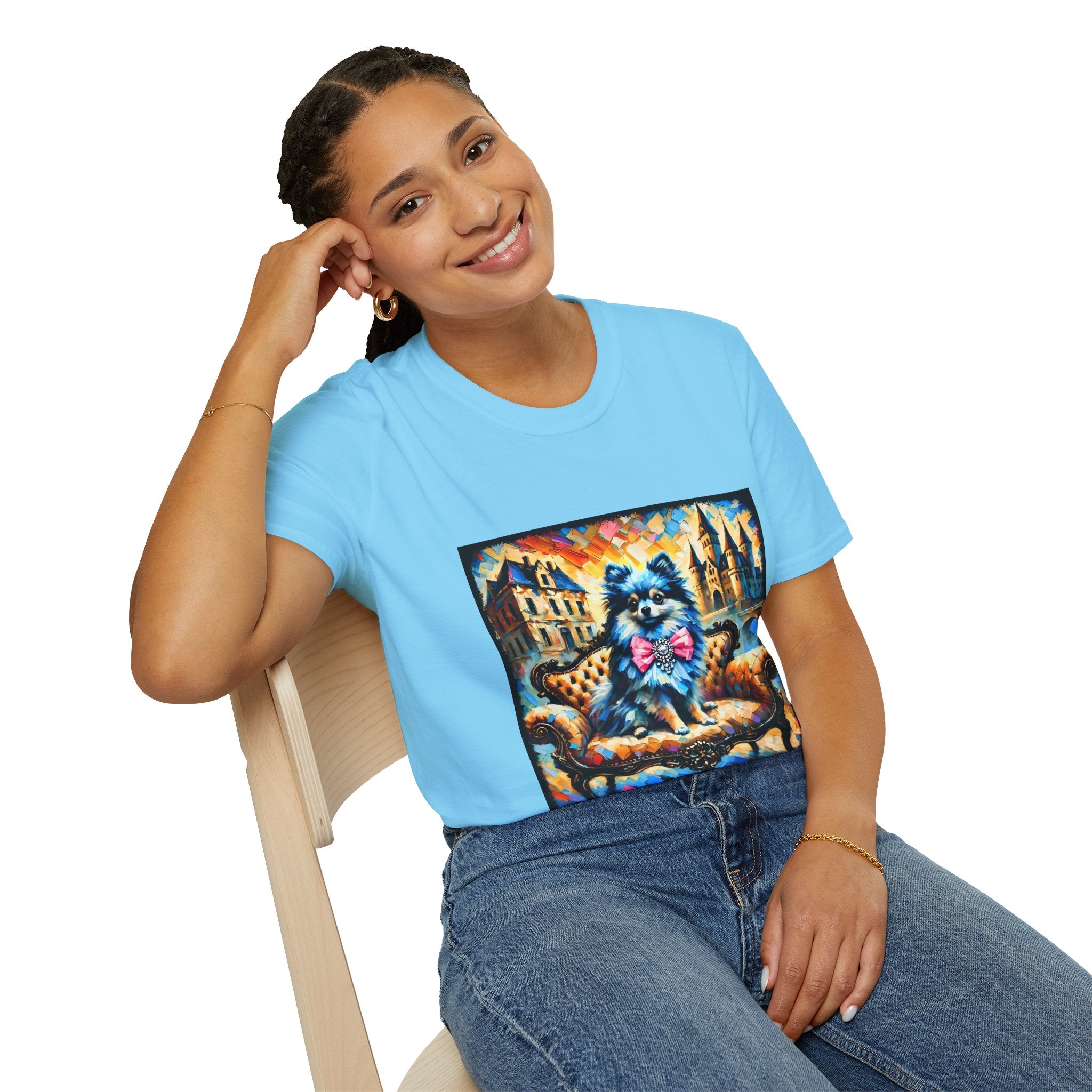 Pomeranian Blue Diamond Classic | Unisex Dog T-Shirt