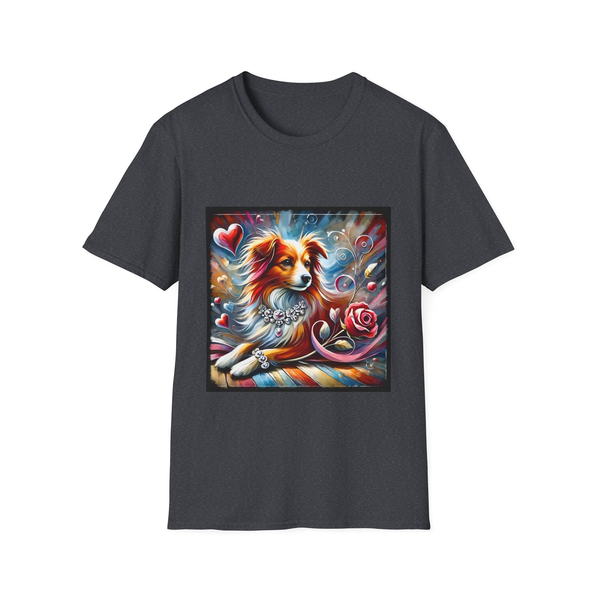 Miniature American Shepherd Diamond Heart Classic | Unisex Dog T-Shirt