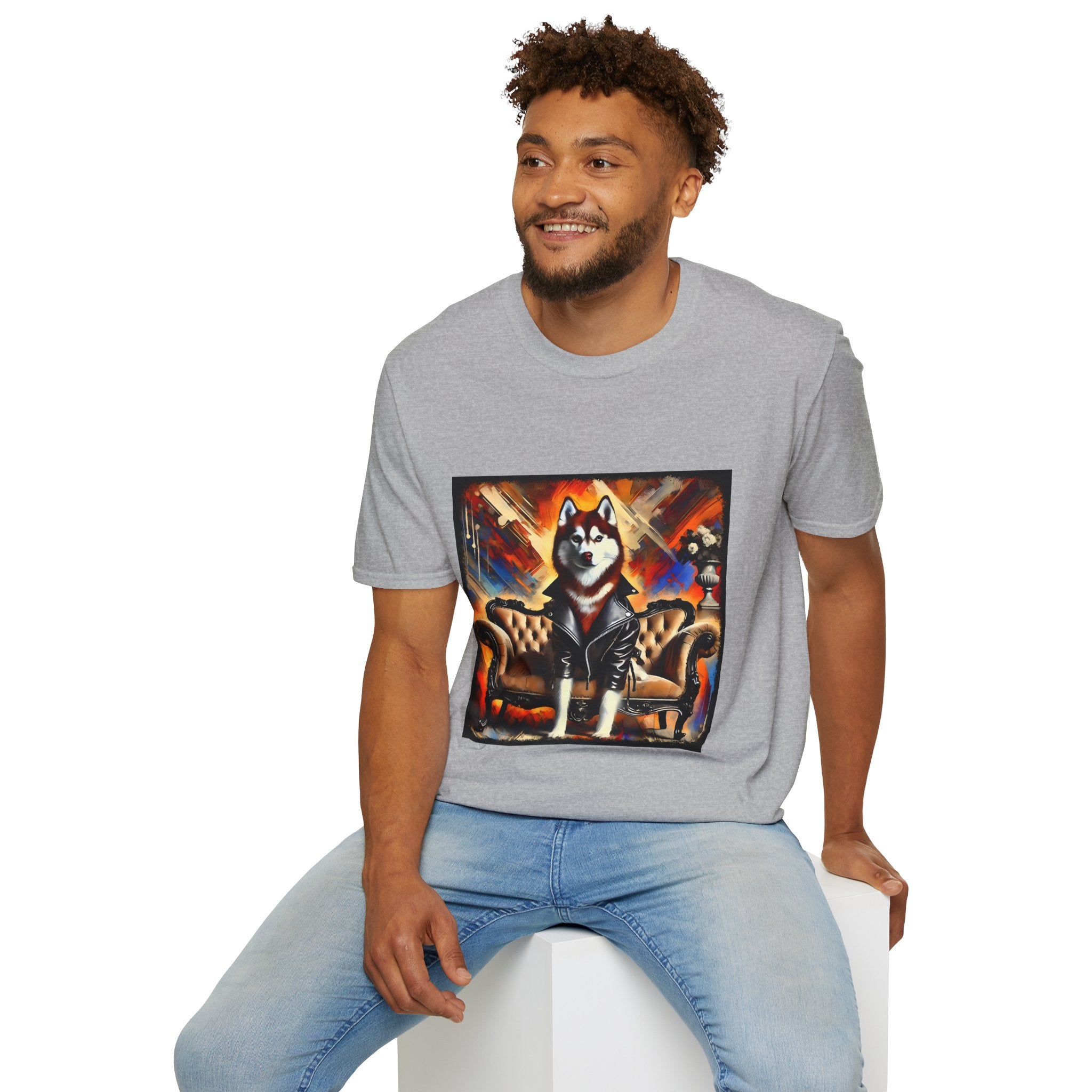 Siberian Husky Vivid Classic | Unisex Dog T-Shirt