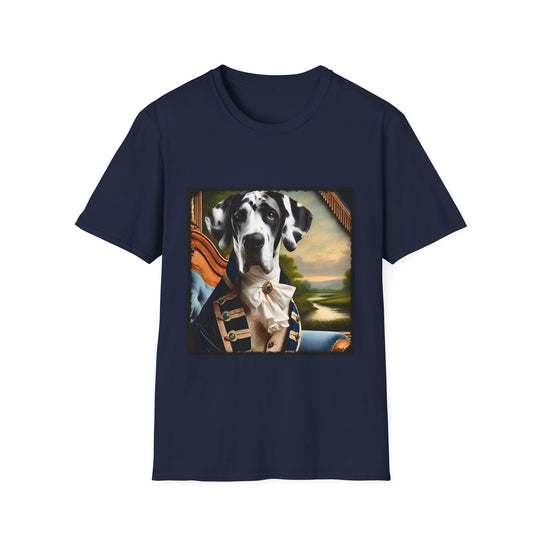 Great Dane Chill Gent design dog lover unisex t-shirt in navy
