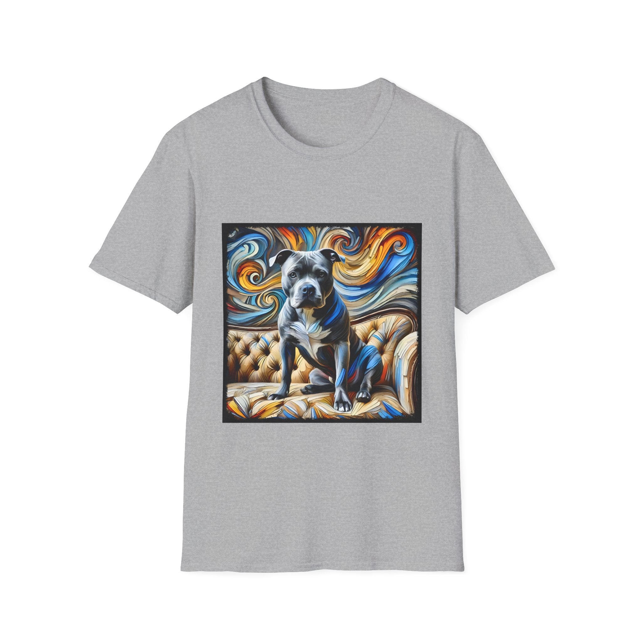 American Pit Bull Terrier Shirt | Blue Swirl Dog Lover Tee