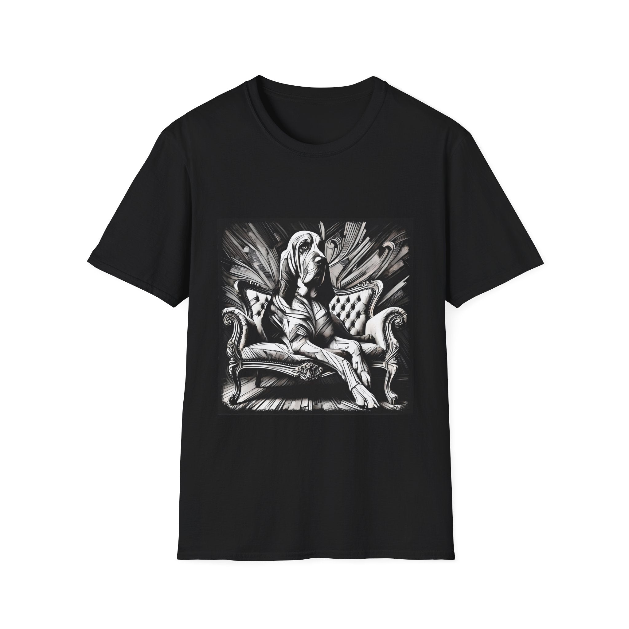 Bloodhound B&W Bold | Unisex Dog T-Shirt