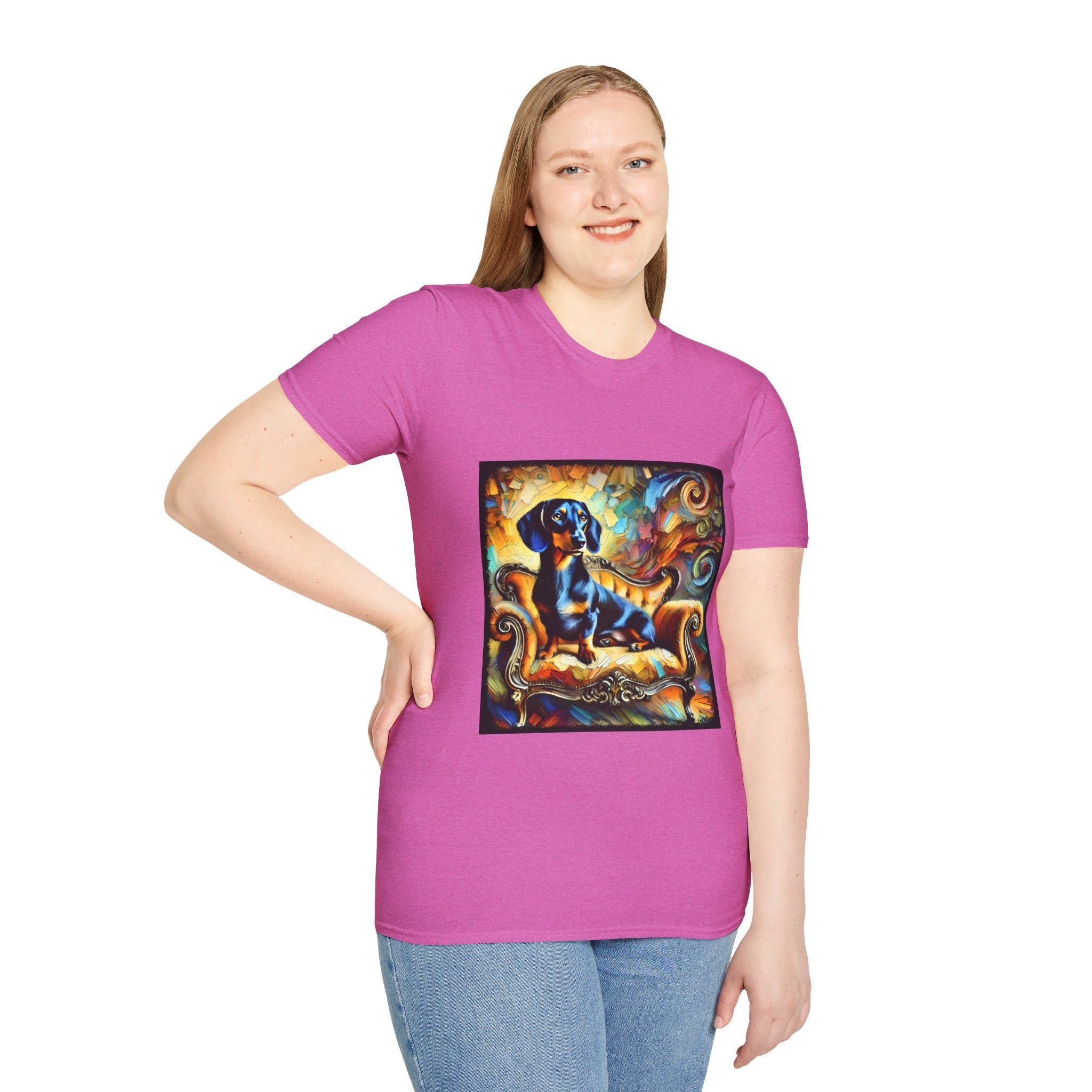 Dachshund Bold Swirl | Unisex Dog T-Shirt