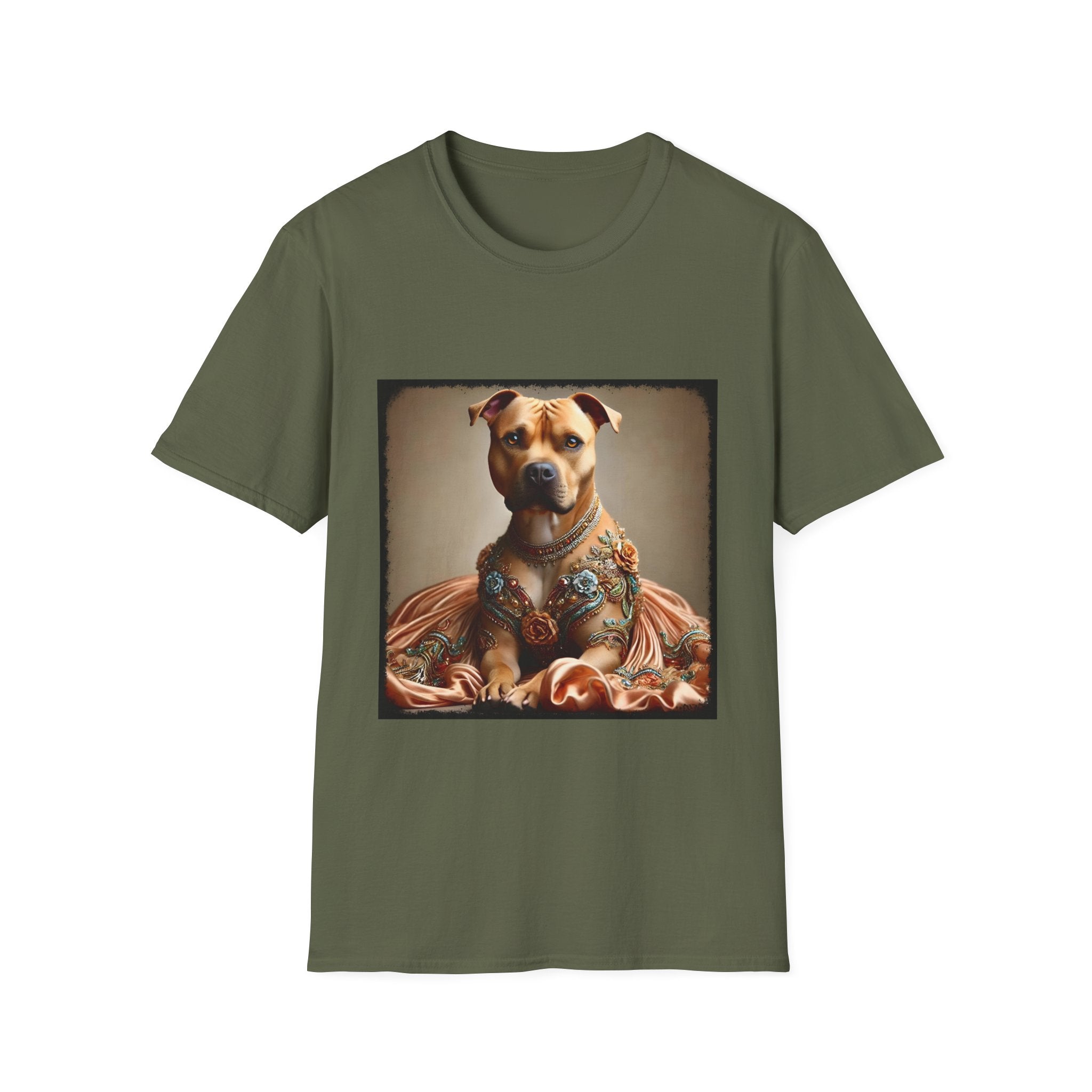 American Pit Bull Terrier Shirt | Sparkle Queen Dog Lover Tee
