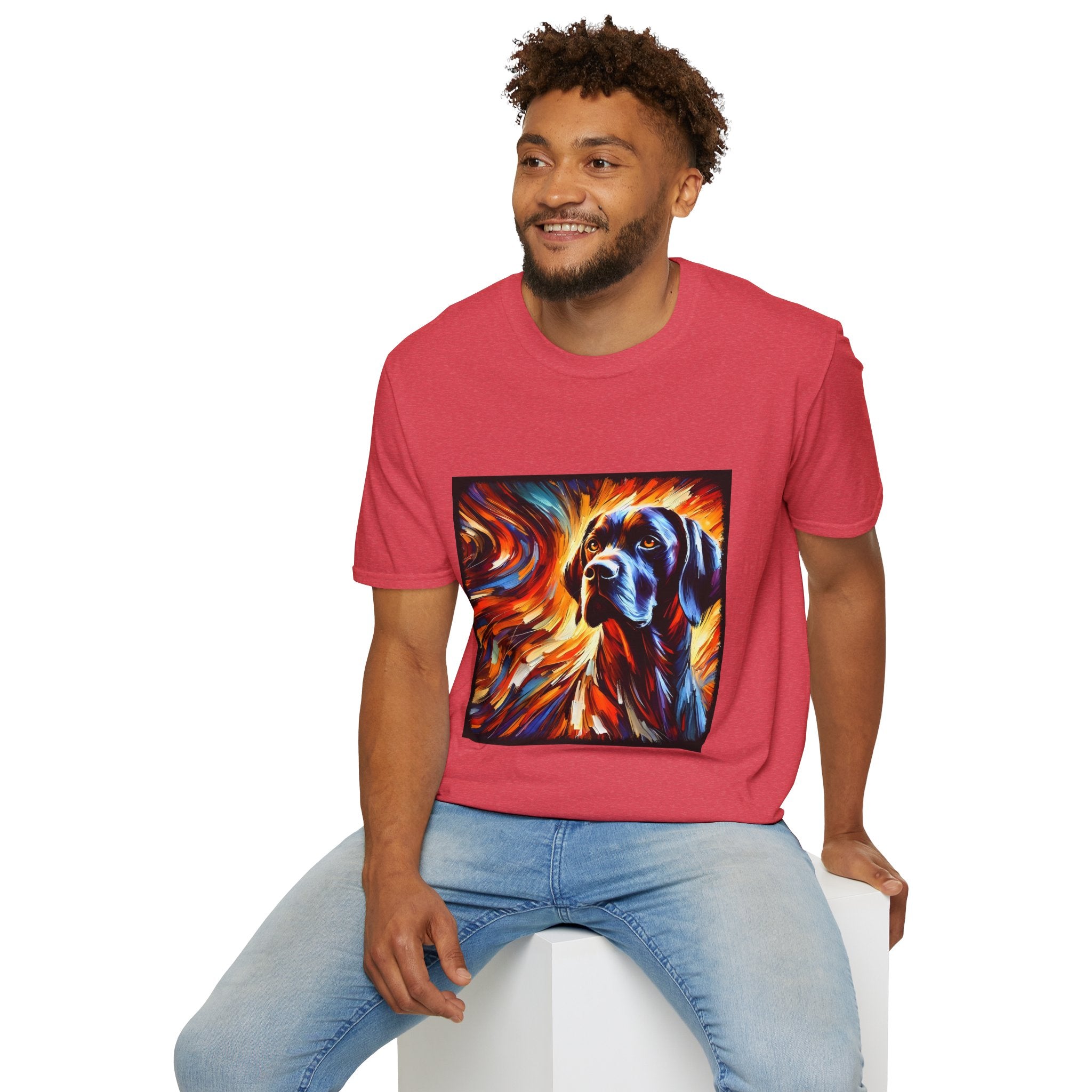 German Shorthaired Pointer Bold Fire Classic | Unisex Dog T-Shirt
