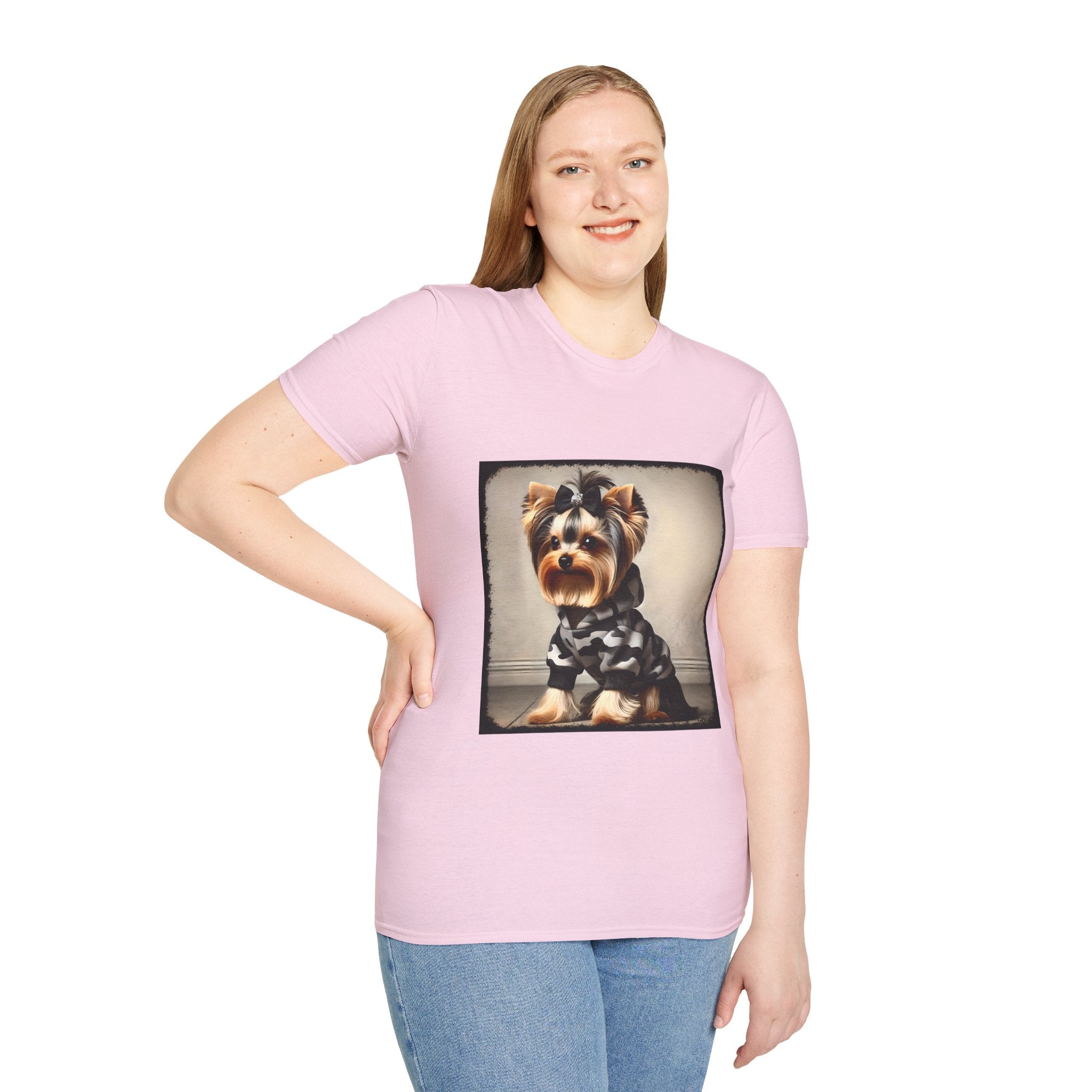 Yorkshire Terrier Black Camo Bombshell | Unisex Dog T-Shirt