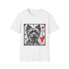 Yorkshire Terrier Bold Heart Sketch | Unisex Dog T-Shirt