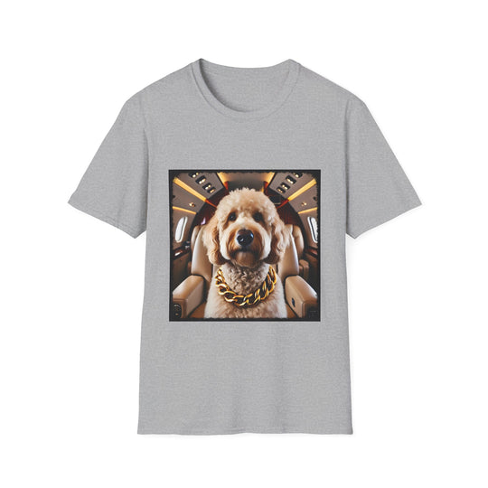 Labradoodle Private Passenger design dog lover unisex t-shirt in sport grey