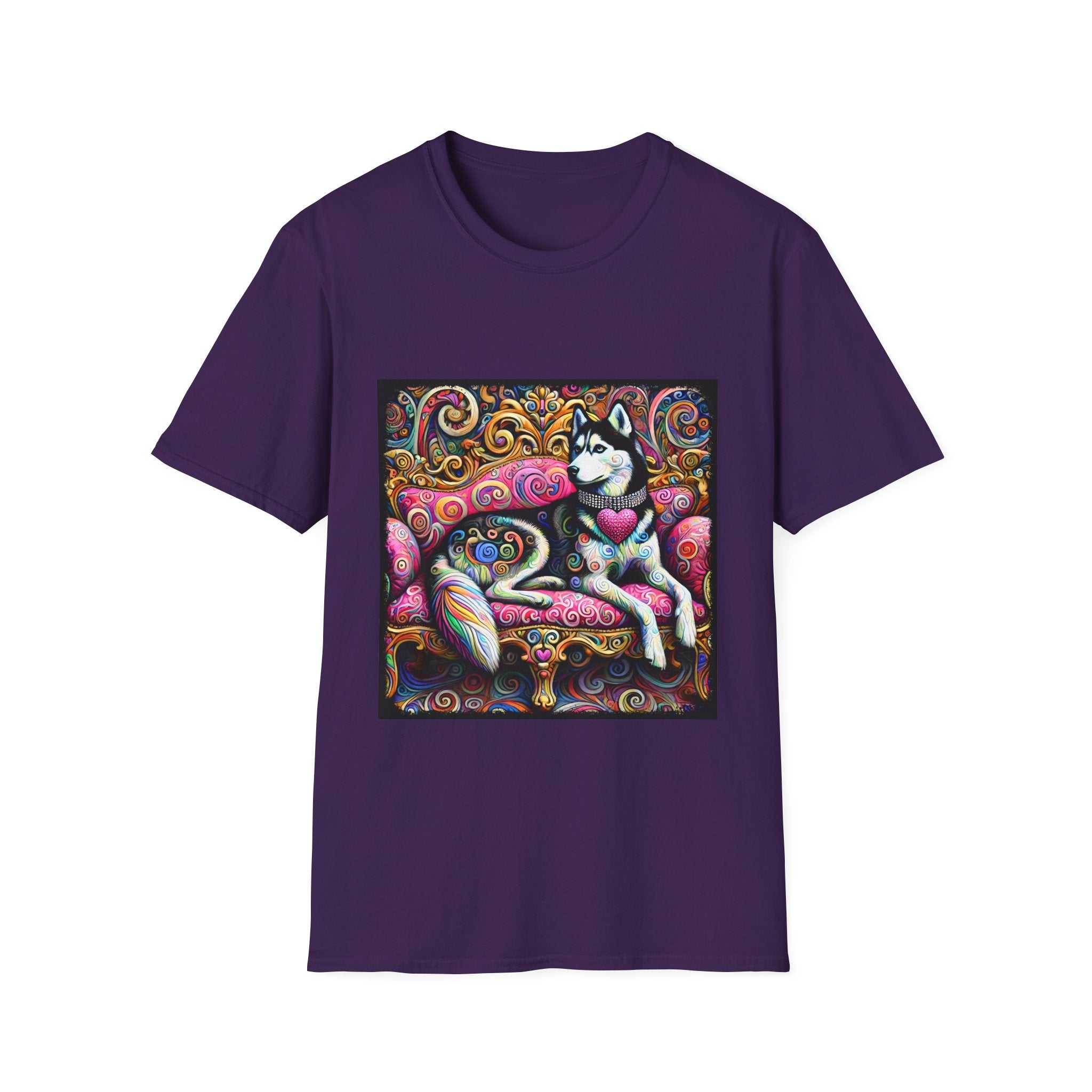 Siberian Husky Love Swirl | Unisex Dog T-Shirt