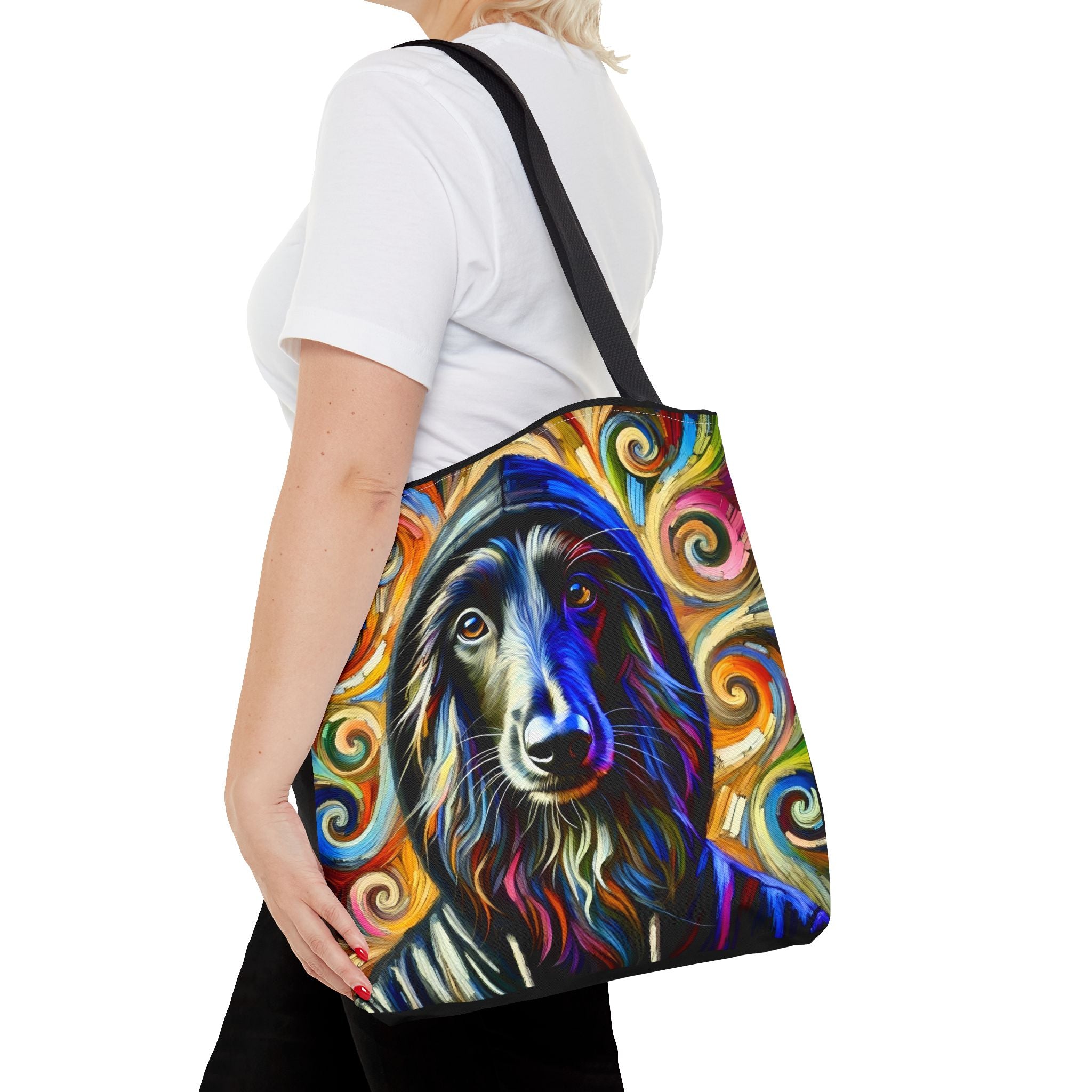 Afghan Hound Tote Bag | Hoodie Swirl Dog Lover Gift