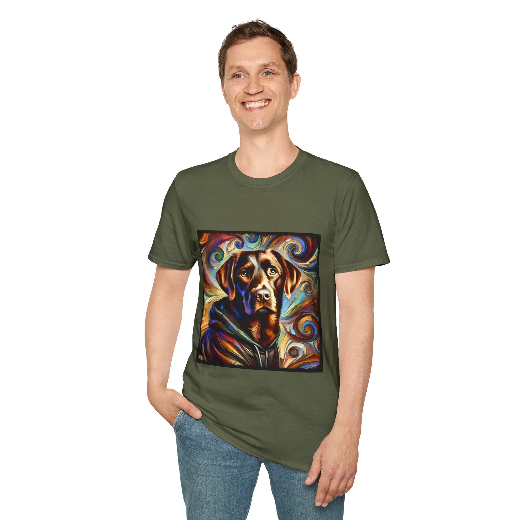 Labrador Retriever Relaxed Swirl | Unisex Dog T-Shirt