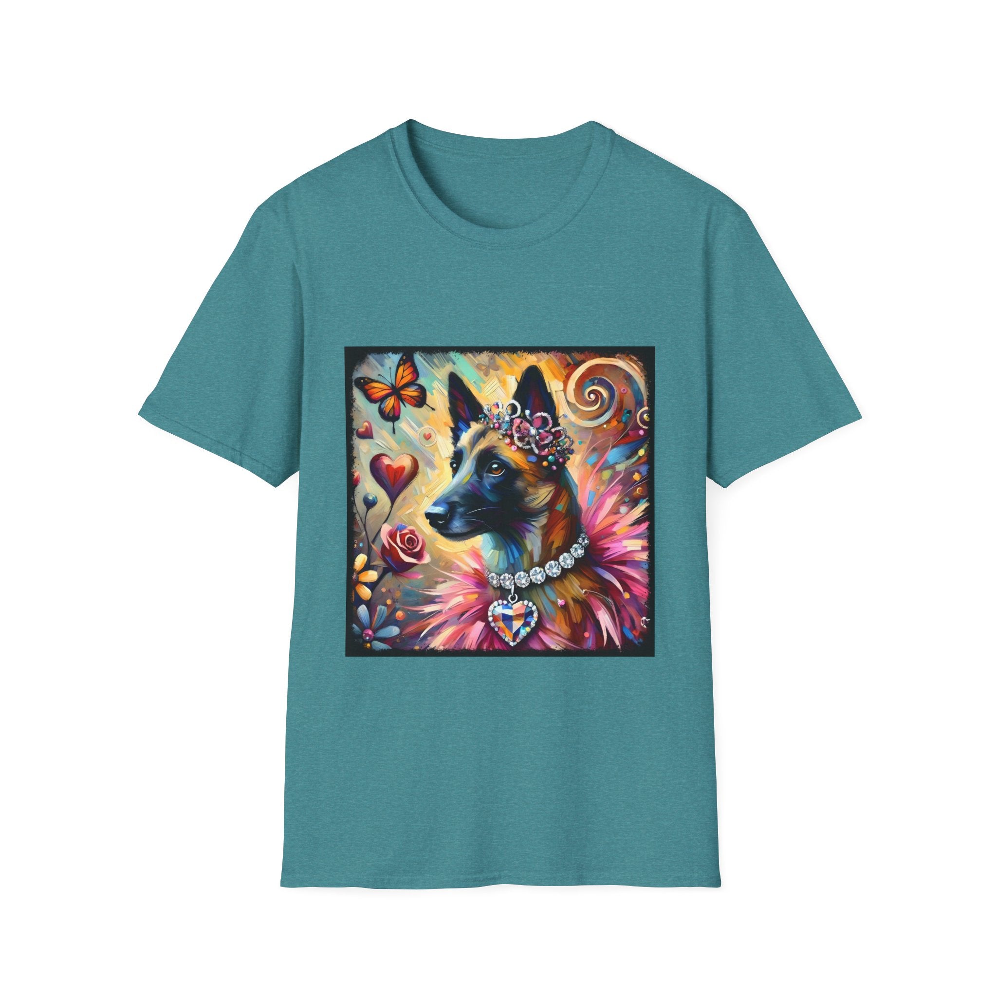 Belgian Malinois Diamond Heart Classic | Unisex Dog T-Shirt