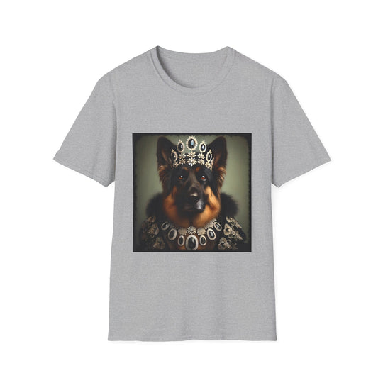 German Shepherd Onyx Queen design dog lover unisex t-shirt in sport grey