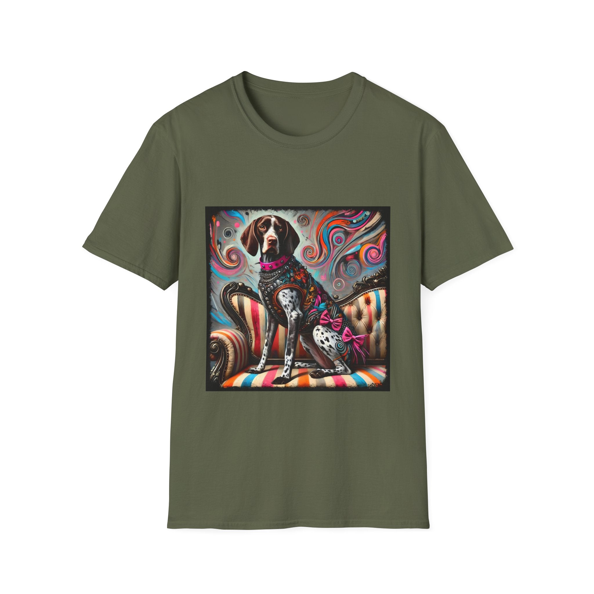 German Shorthaired Pointer Pink Rocker | Unisex Dog T-Shirt