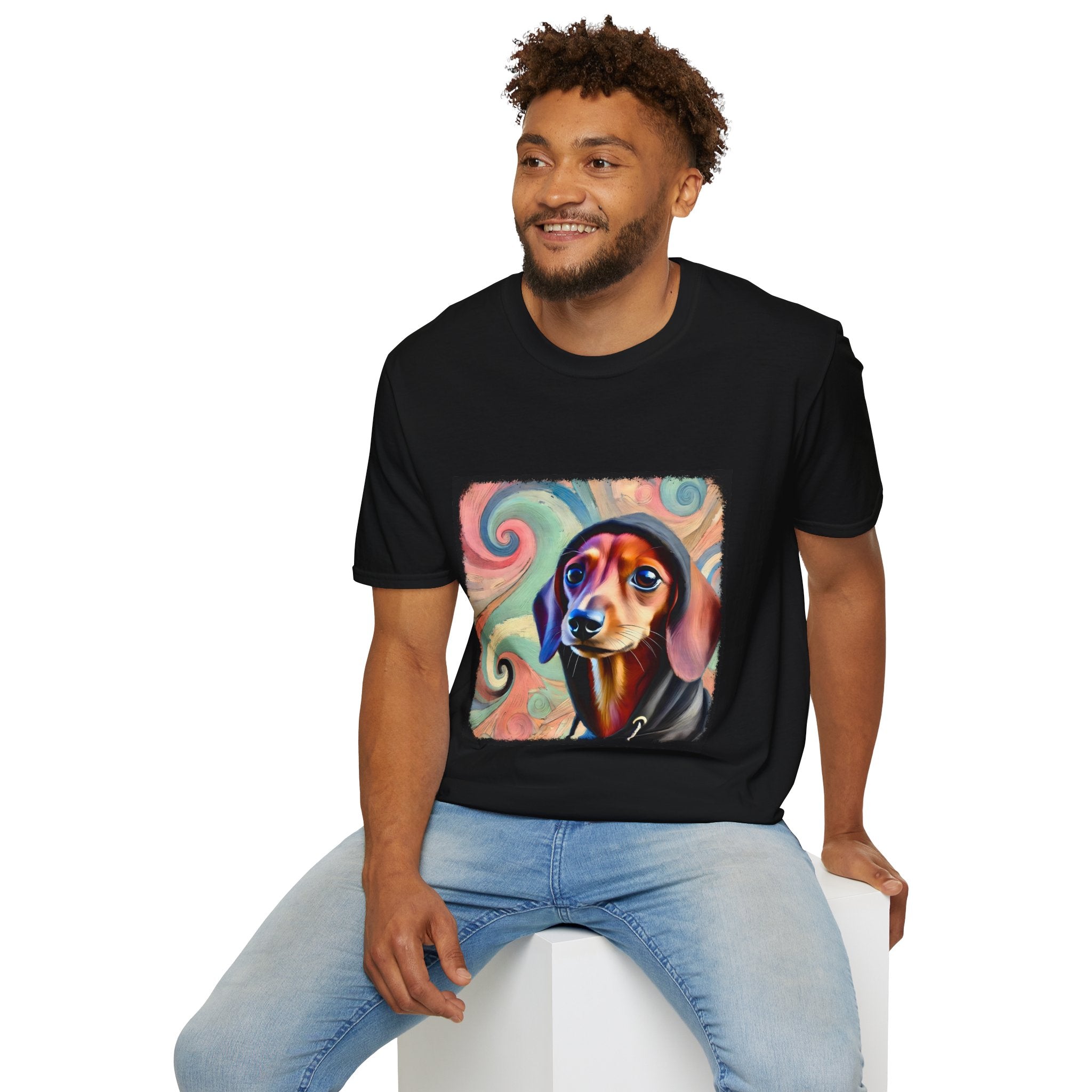 Dachshund Pastel Swirl | Unisex Dog T-Shirt