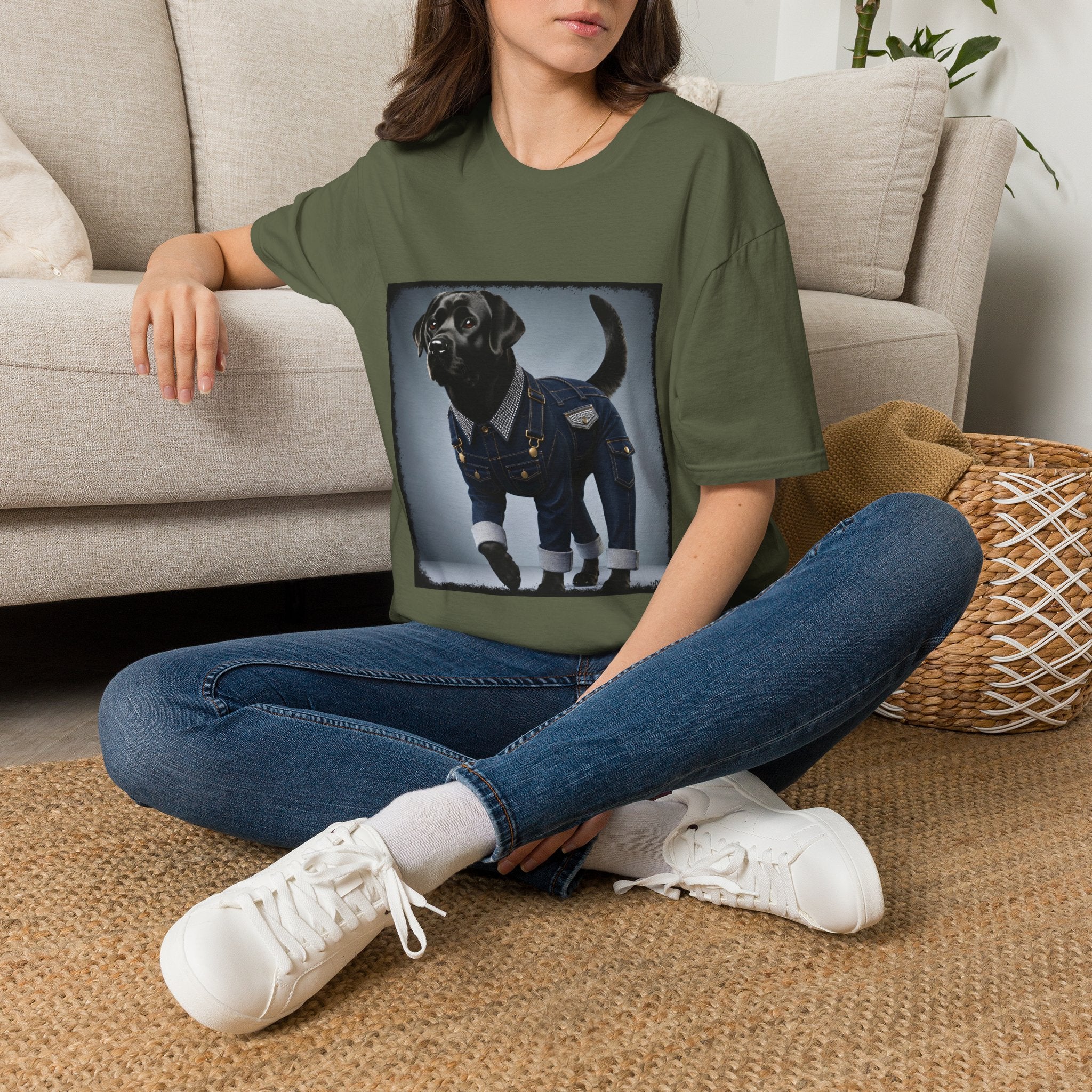 Labrador Retriever Shirt | Denim Mood Dog Lover Tee