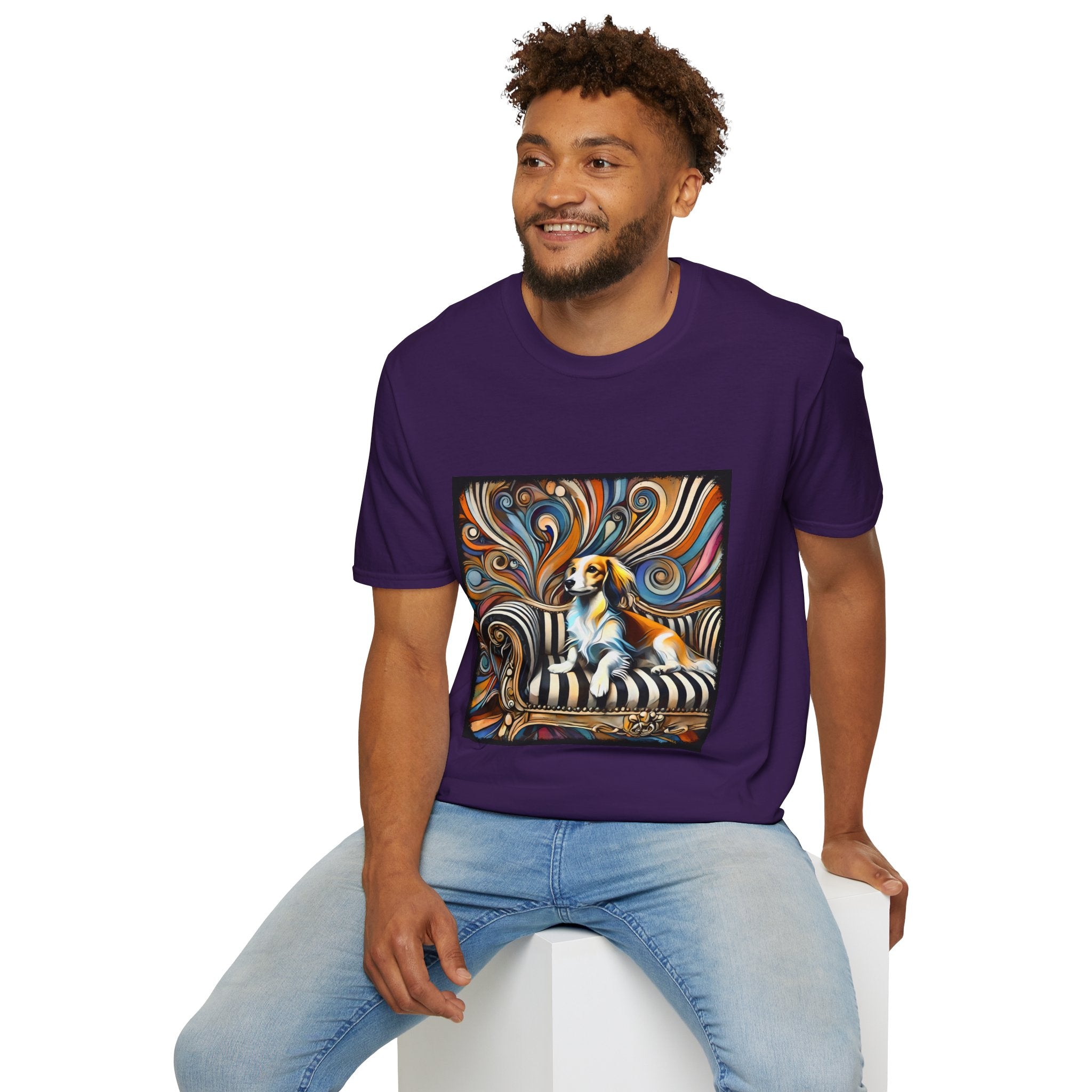 Dachshund Chic Swirl | Unisex Dog T-Shirt