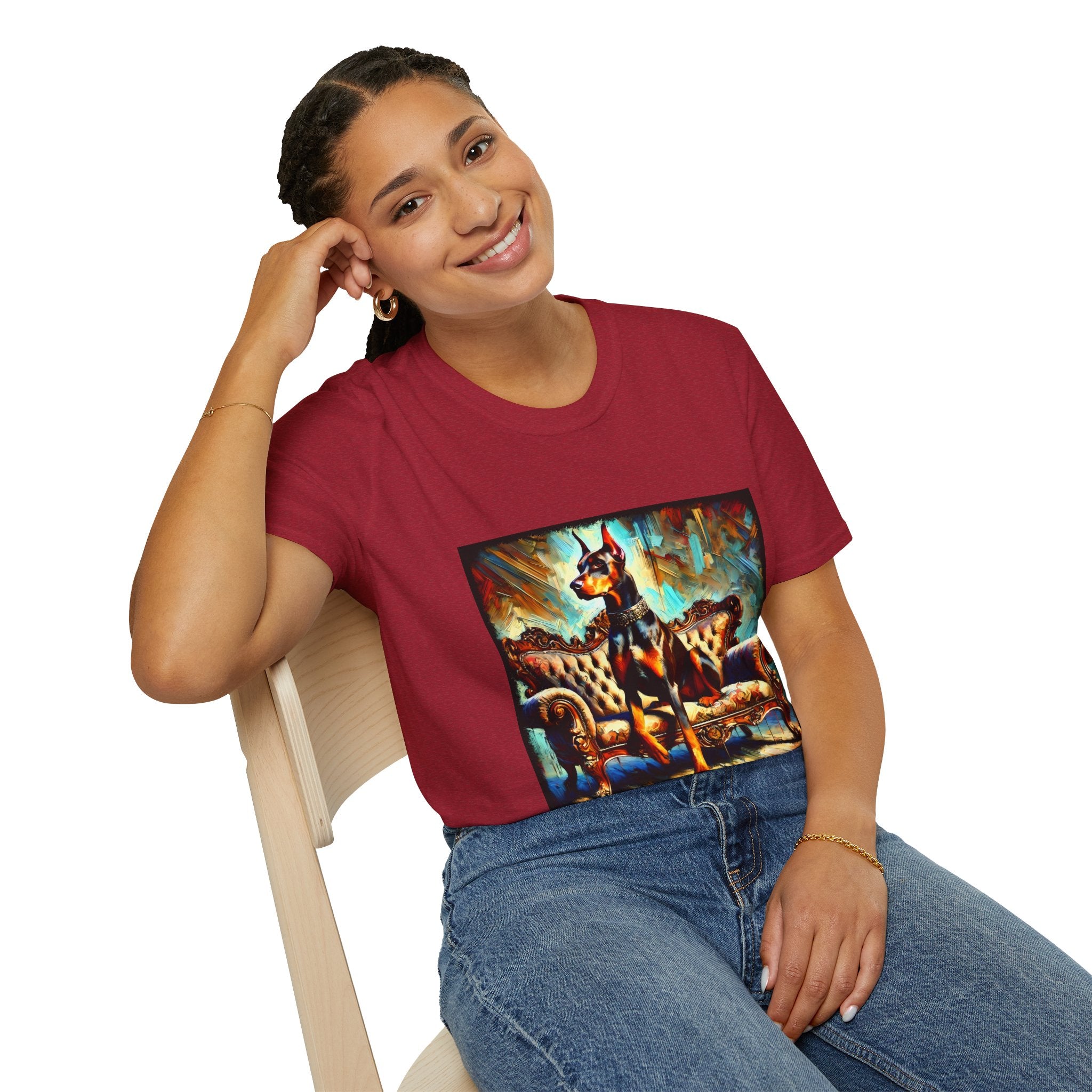 Doberman Pinscher Chocolate Classic | Unisex Dog T-Shirt