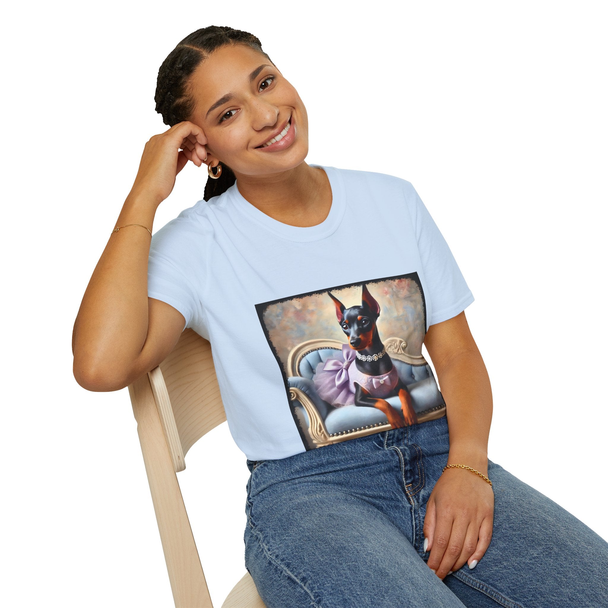 Doberman Pinscher Purple Princess Classic | Unisex Dog T-Shirt