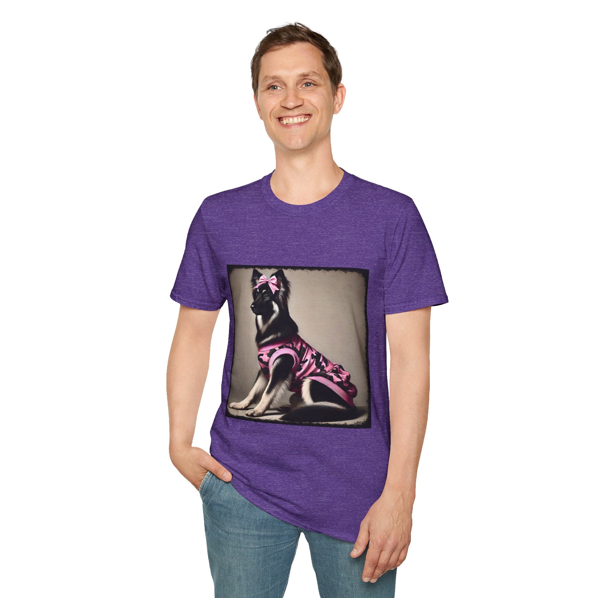 German Shepherd Pink Camo Cutie | Unisex Dog T-Shirt