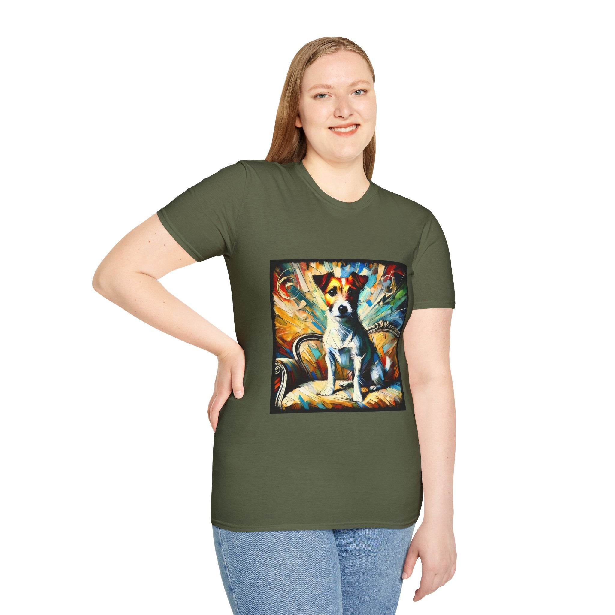 Jack Russell Terrier Multicolored Classic | Unisex Dog T-Shirt