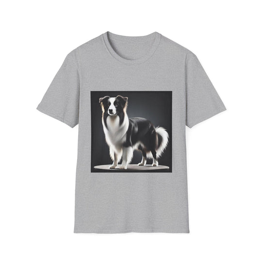 Border Collie Best in Show design dog lover unisex t-shirt in sport grey