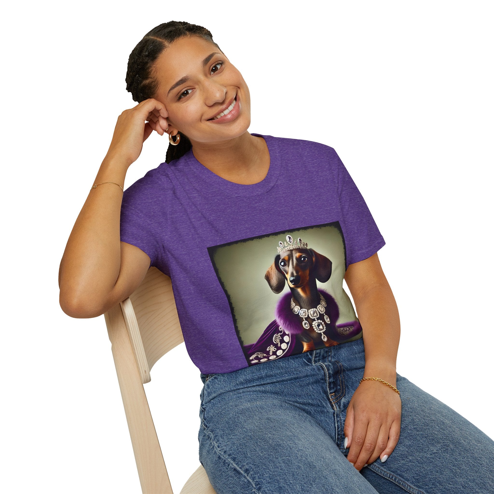 Dachshund Shrinking Violet | Unisex Dog T-Shirt