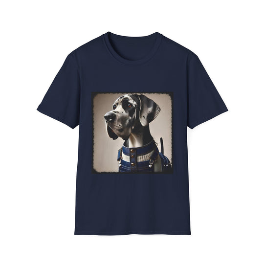 Great Dane Sweet Jean design dog lover unisex t-shirt in navy