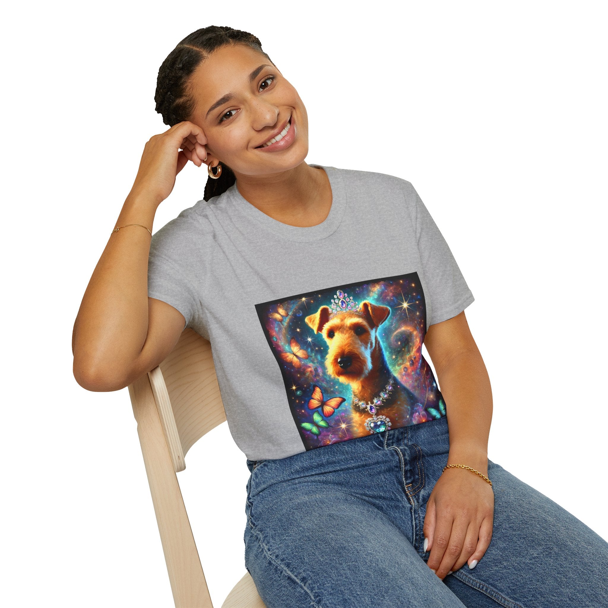Airedale Terrier Shirt | Diamond Cosmic Classic Dog Lover Tee