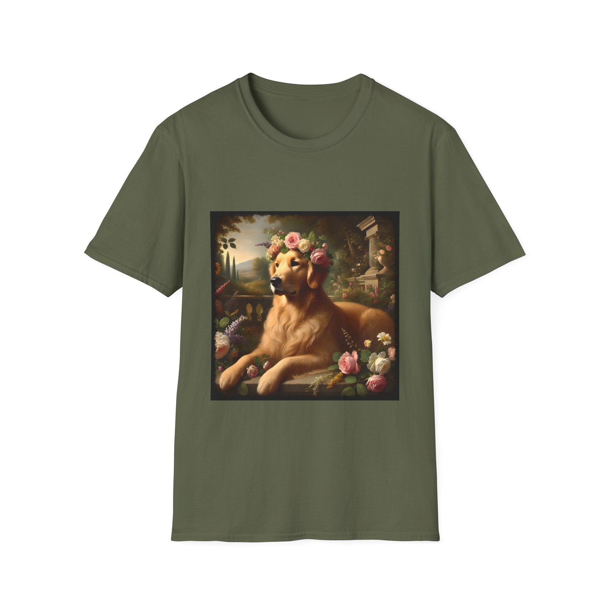 Golden Retriever Shirt | Botanical Beauty Dog Lover Tee