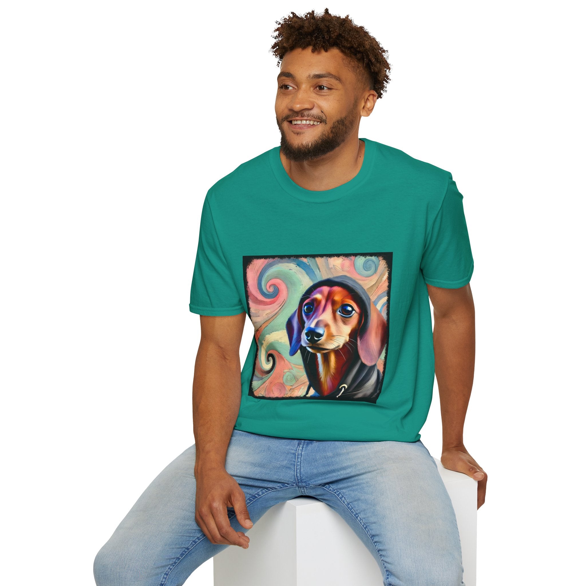 Dachshund Pastel Swirl | Unisex Dog T-Shirt