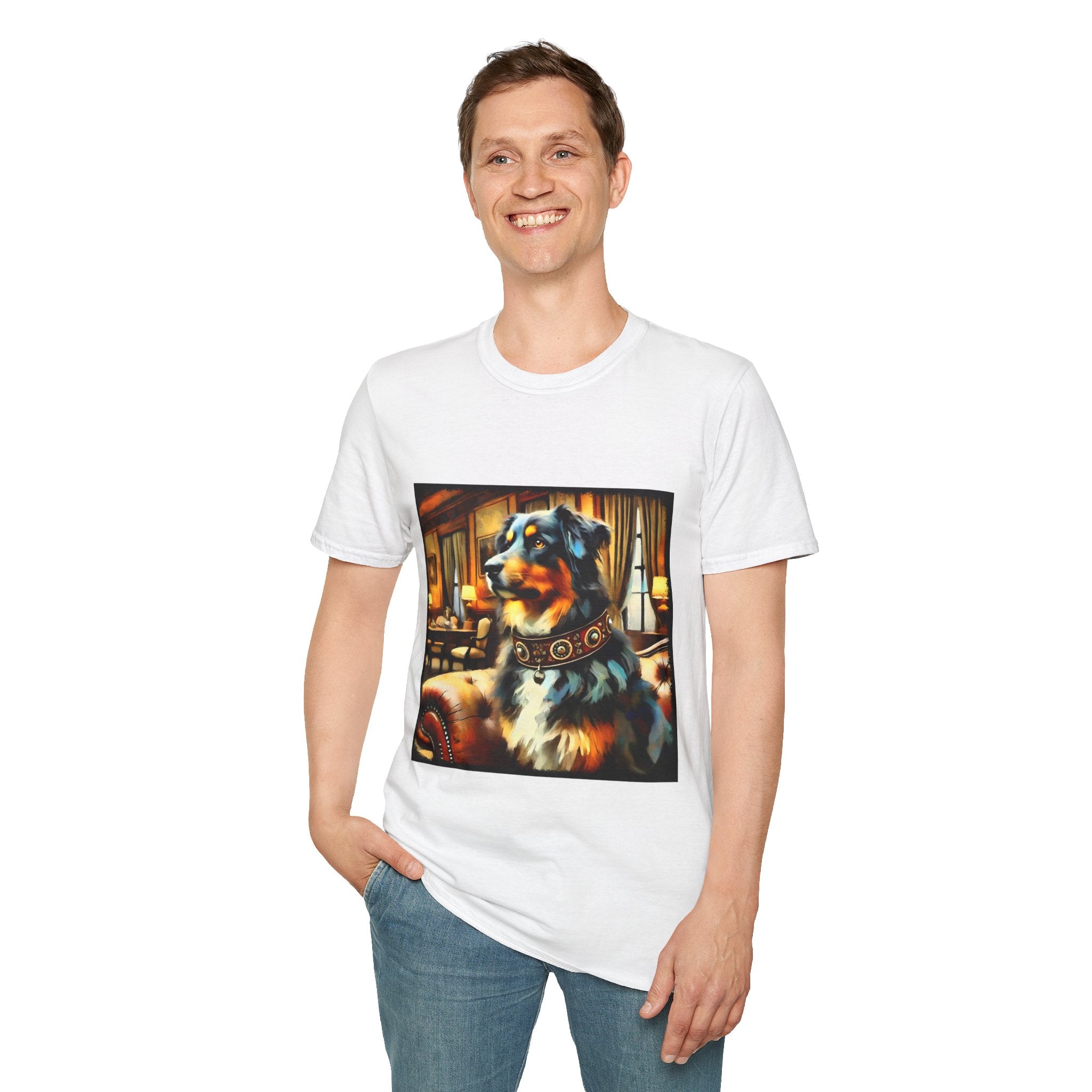 Australian Shepherd Bold Collar Classic | Unisex Dog T-Shirt