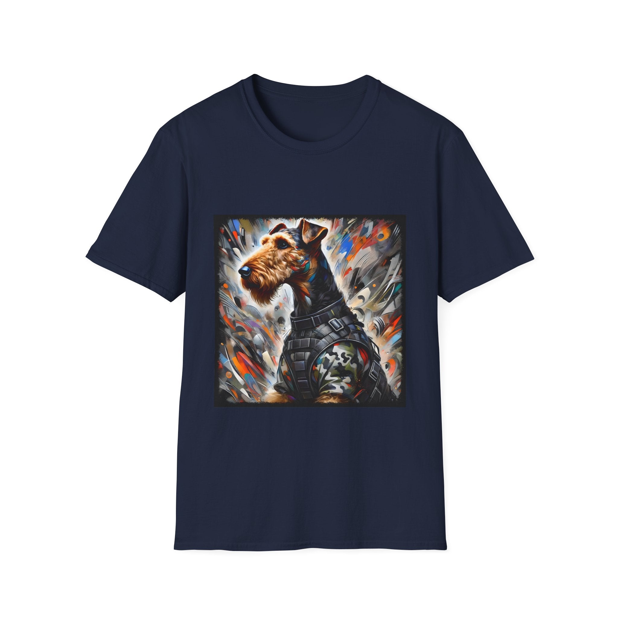 Airedale Terrier Shirt | Bold Camo Classic Dog Lover Tee