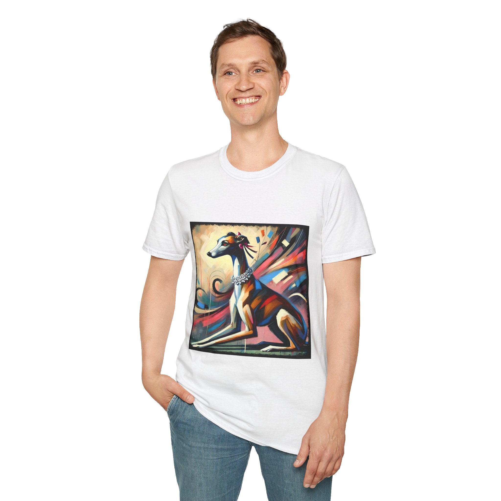 Greyhound Bold Pastel Classic  | Unisex Dog T-Shirt