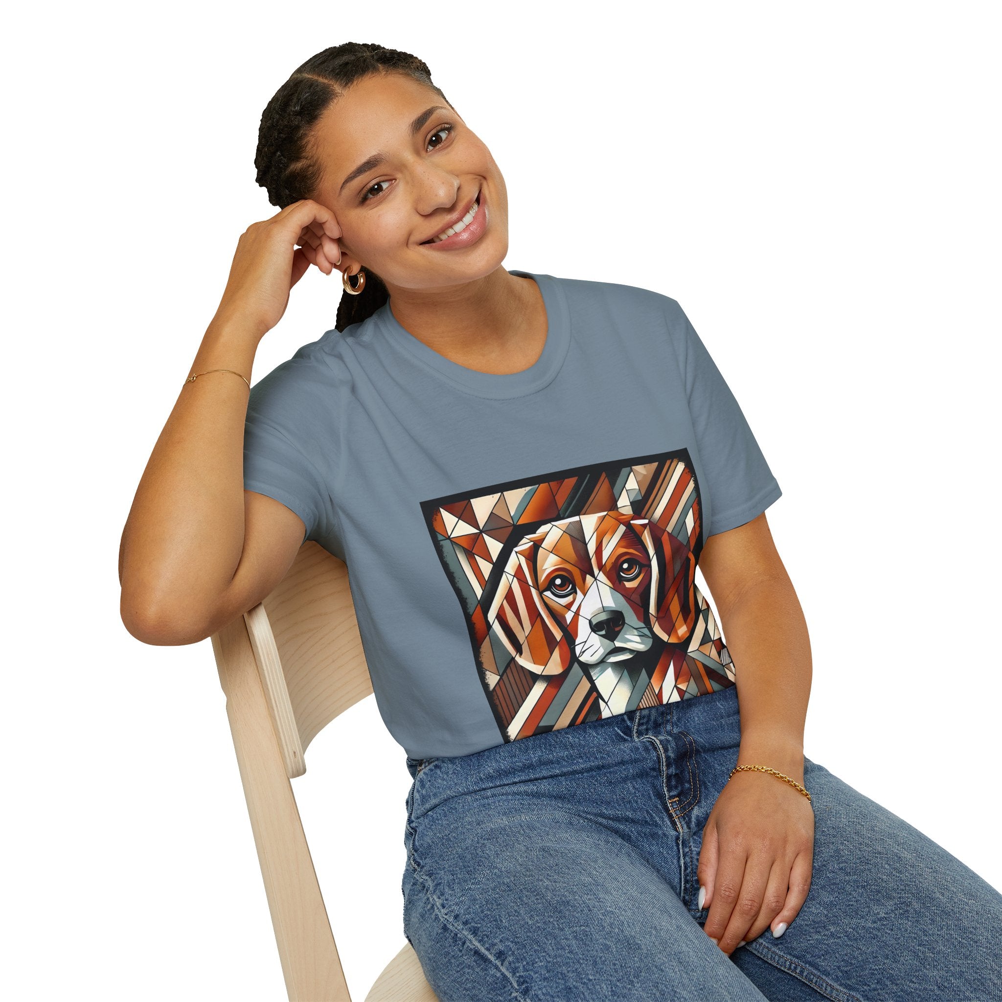 Beagle Warm Geometric | Unisex Dog T-Shirt