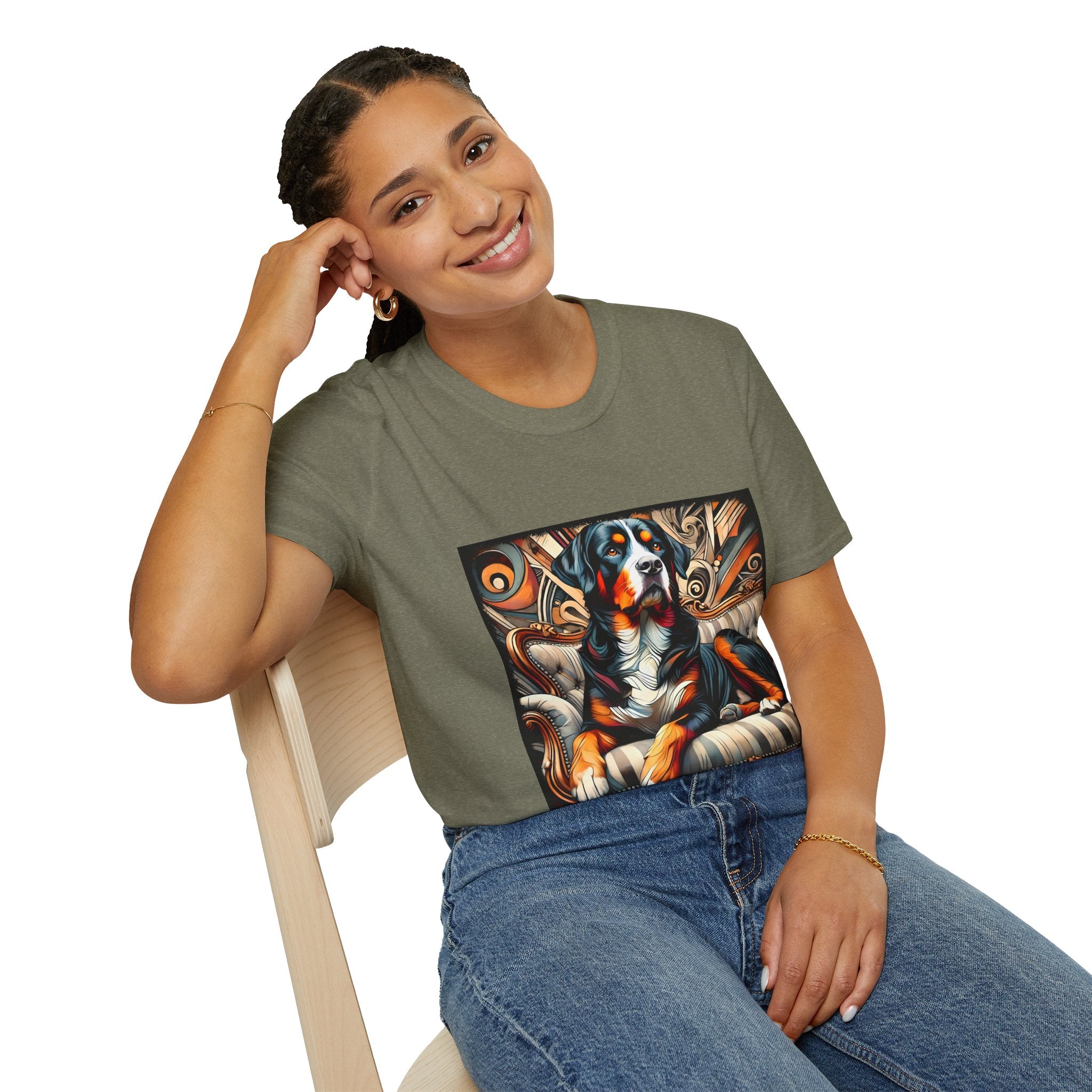 Swiss Mountain Dog Warm Rebel | Unisex Dog T-Shirt