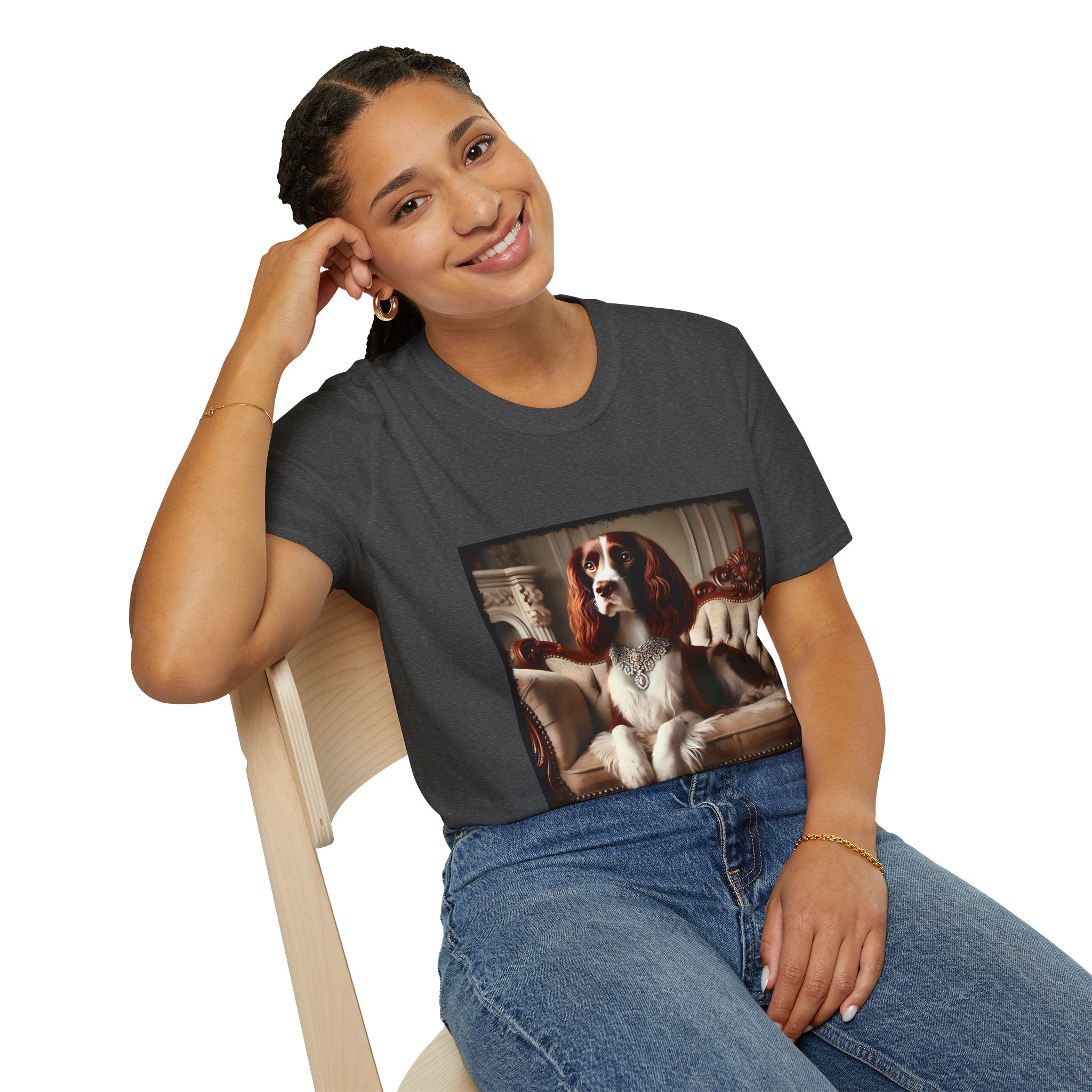 English Springer Spaniel Posh Princess | Unisex Dog T-Shirt