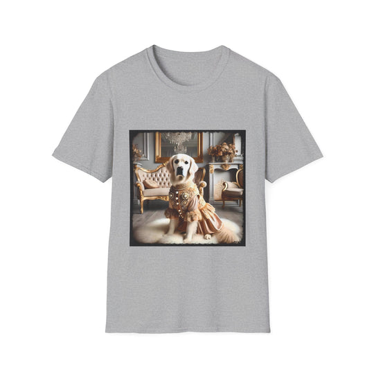 Golden Retriever Privileged Pup design dog lover unisex t-shirt in sport grey