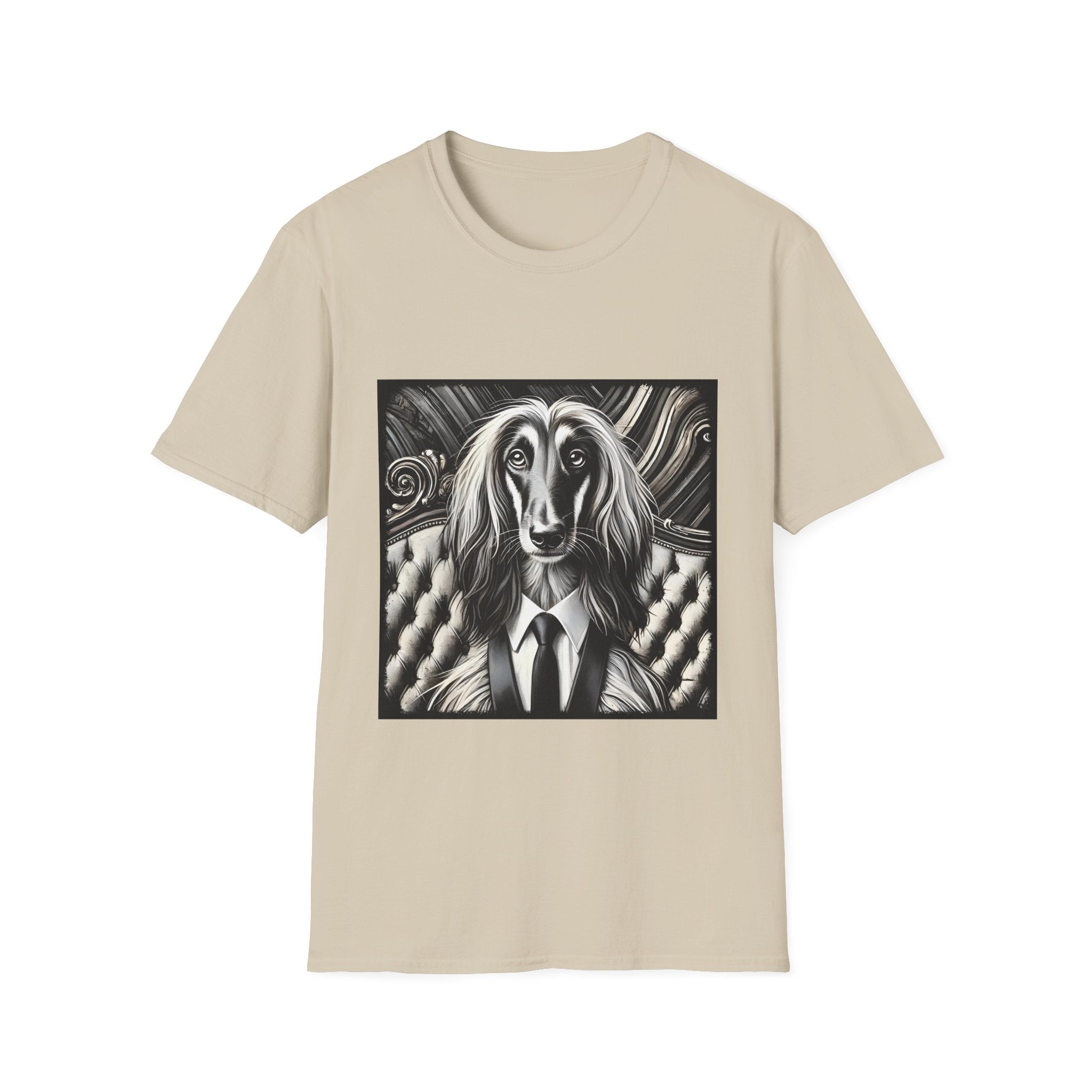 Afghan Hound Shirt | B&W Bold Tie Dog Lover Tee