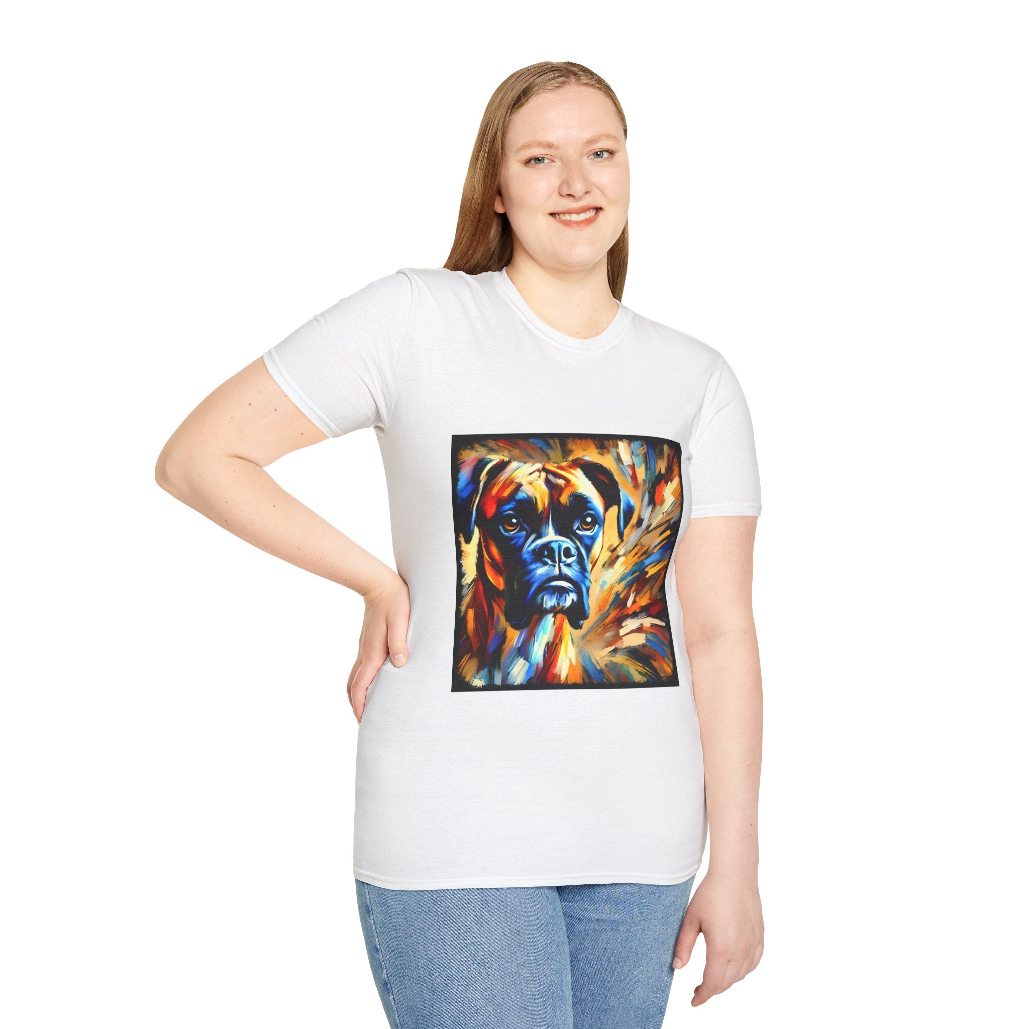 Boxer Sunburst Swirl  | Unisex Dog T-Shirt