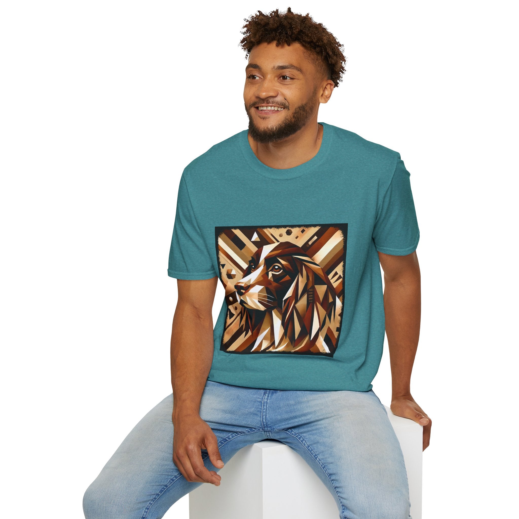 English Springer Spaniel Warm Geometric | Unisex Dog T-Shirt