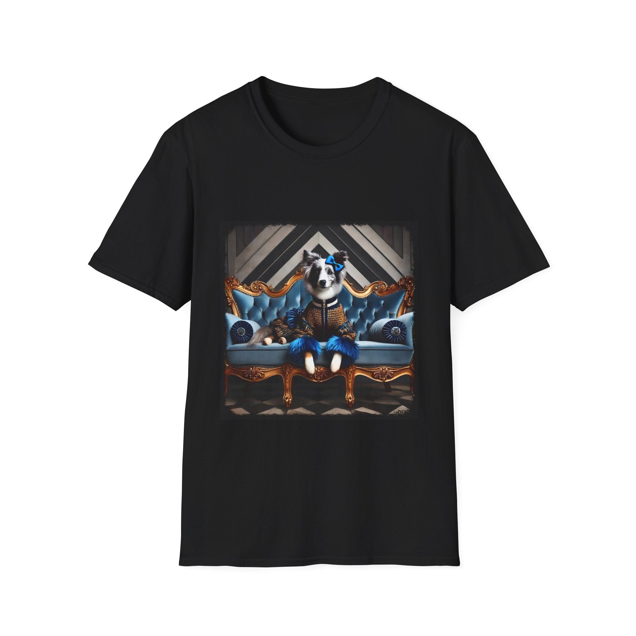 Border Collie Sapphire Chic | Unisex Dog T-Shirt