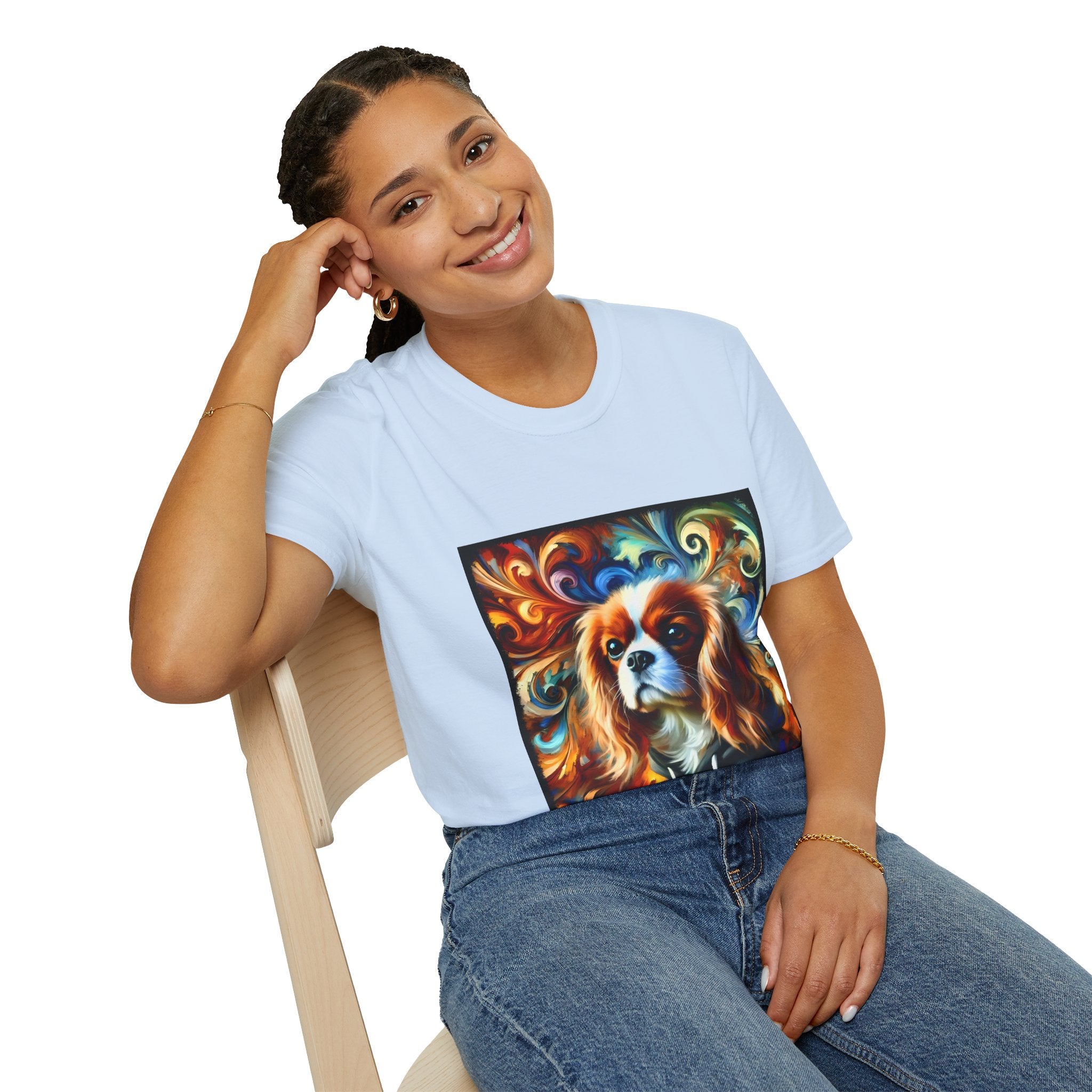 Cavalier King Charles Spaniel Epic Swirl | Unisex Dog T-Shirt