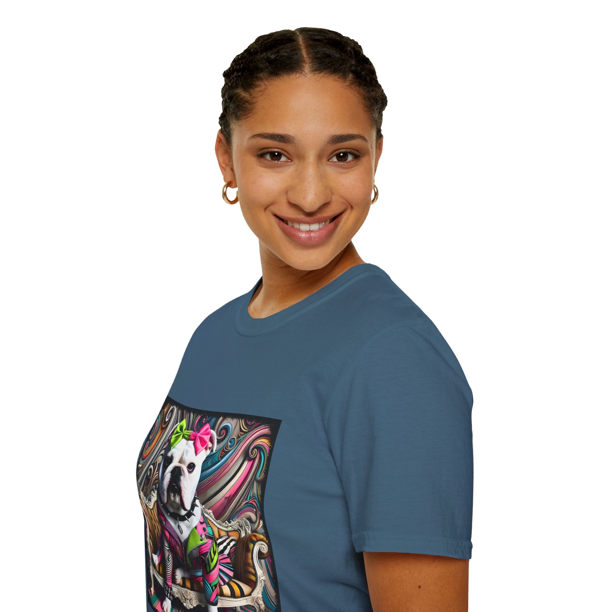 Bulldog Princess Rocker | Unisex Dog T-Shirt