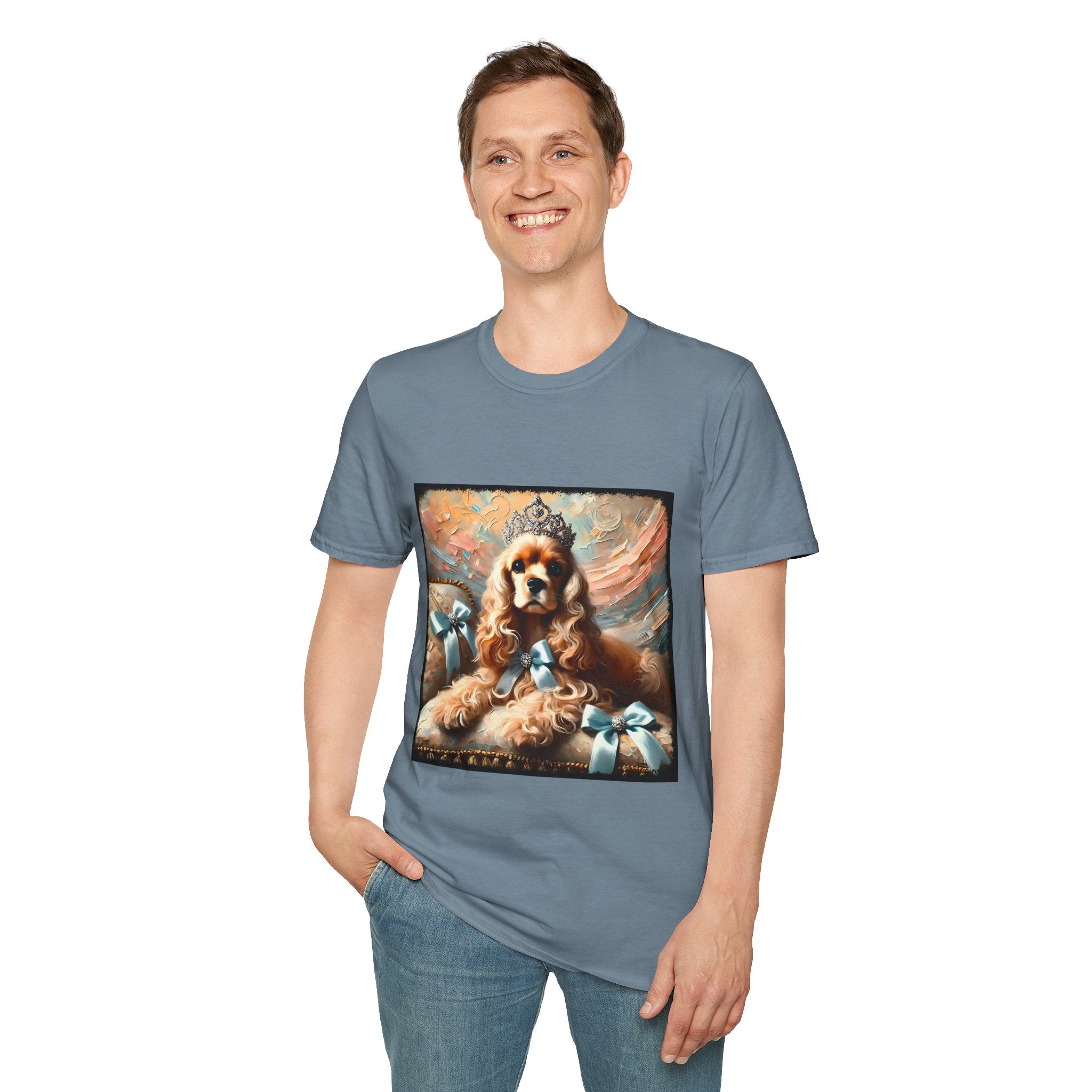 Cocker Spaniel Diamond Tiara Classic | Unisex Dog T-Shirt