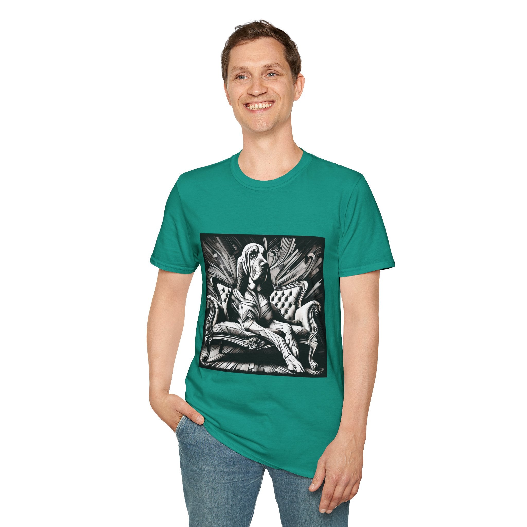 Bloodhound B&W Bold | Unisex Dog T-Shirt
